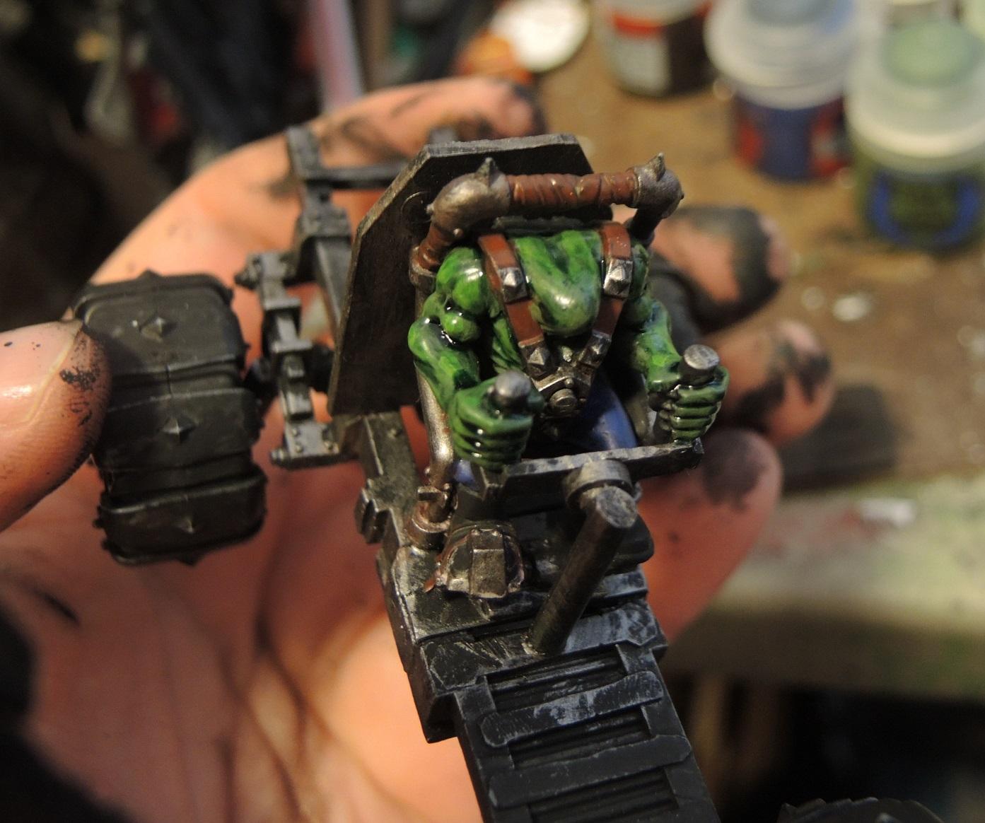 Badmoons, Boy, Boys, Dashboard, Deathskulls, Hordes, Mobs, Orks, Waaazag, Warbuggy, Warhammer 40,000, Work In Progress