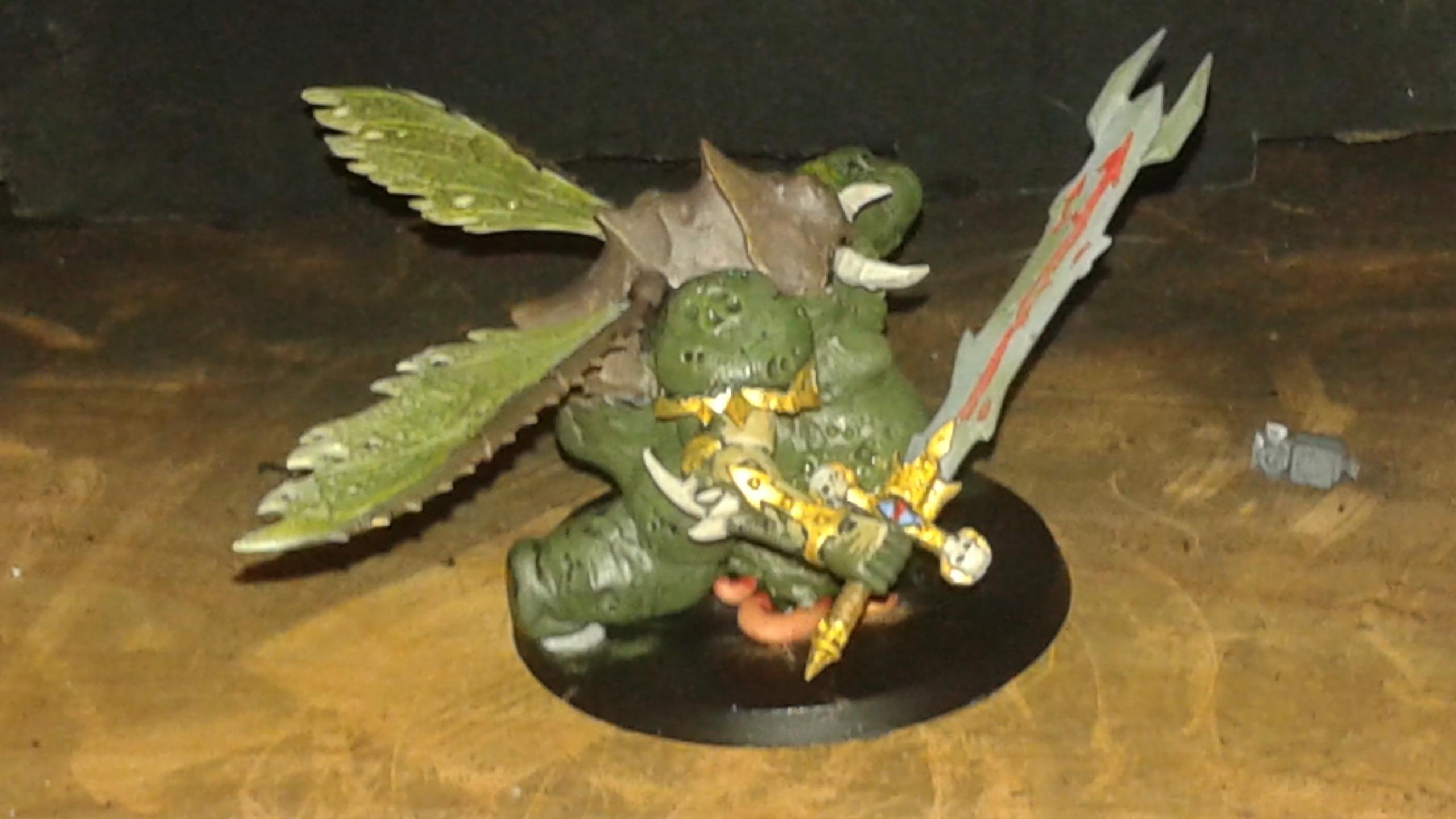 Custom, Daemon Prince, Nurgle, Painted