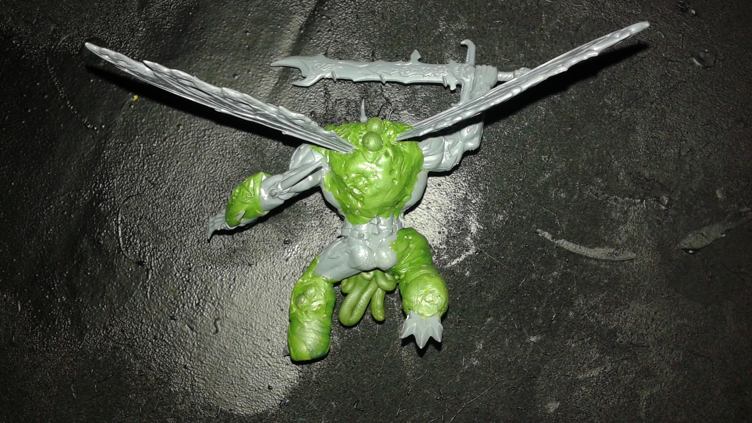 Custom, Daemon Prince, Greenstuff, Nurgle