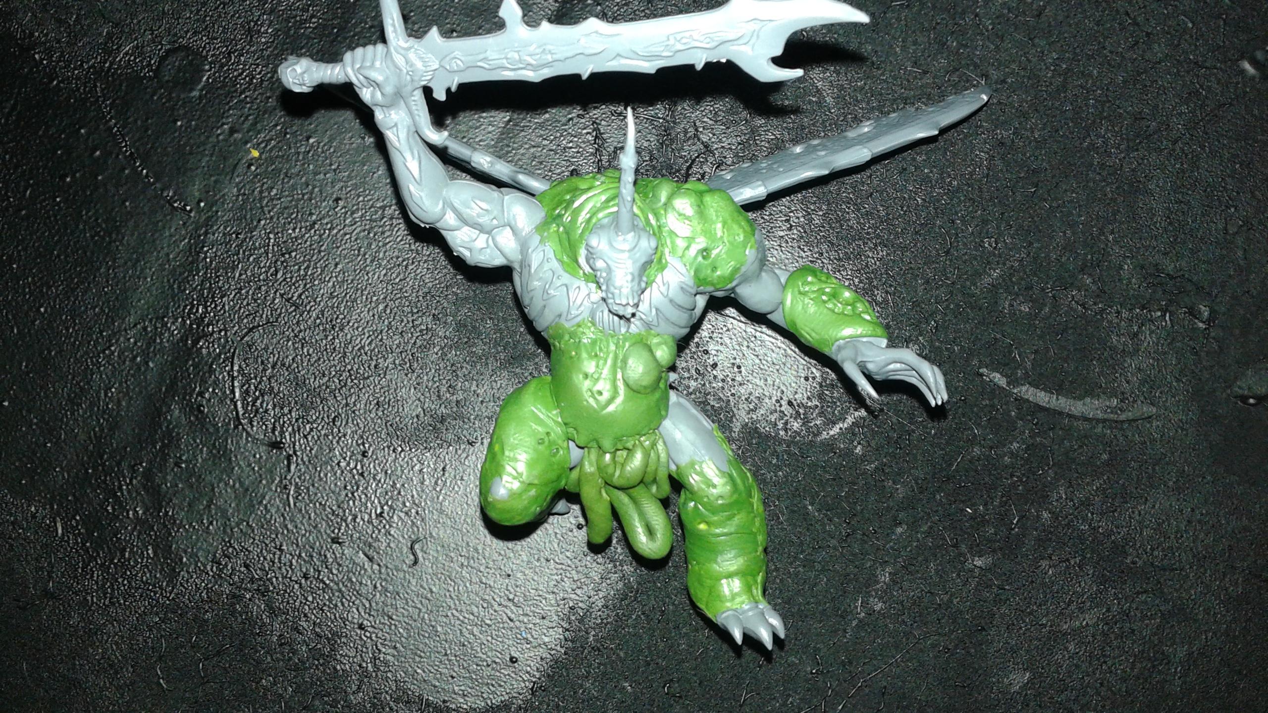 Custom, Daemon Prince, Greenstuff, Nurgle