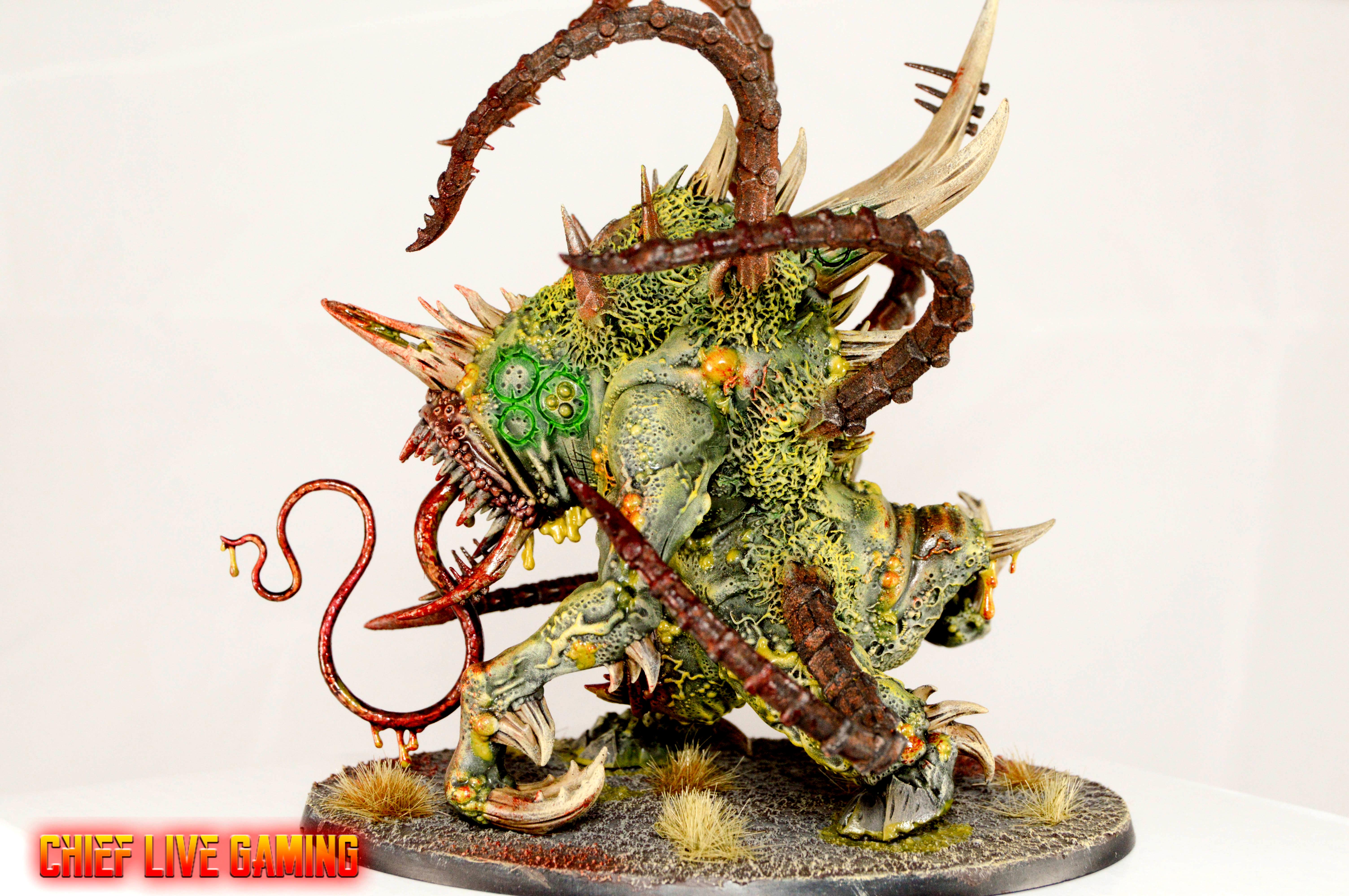 Chaos, Conversion, Cusom, Daemons, Greenstuff, Kitbash, Nurgle, Painting, Space Marines, Warhammer 40,000, Warhammer Fantasy