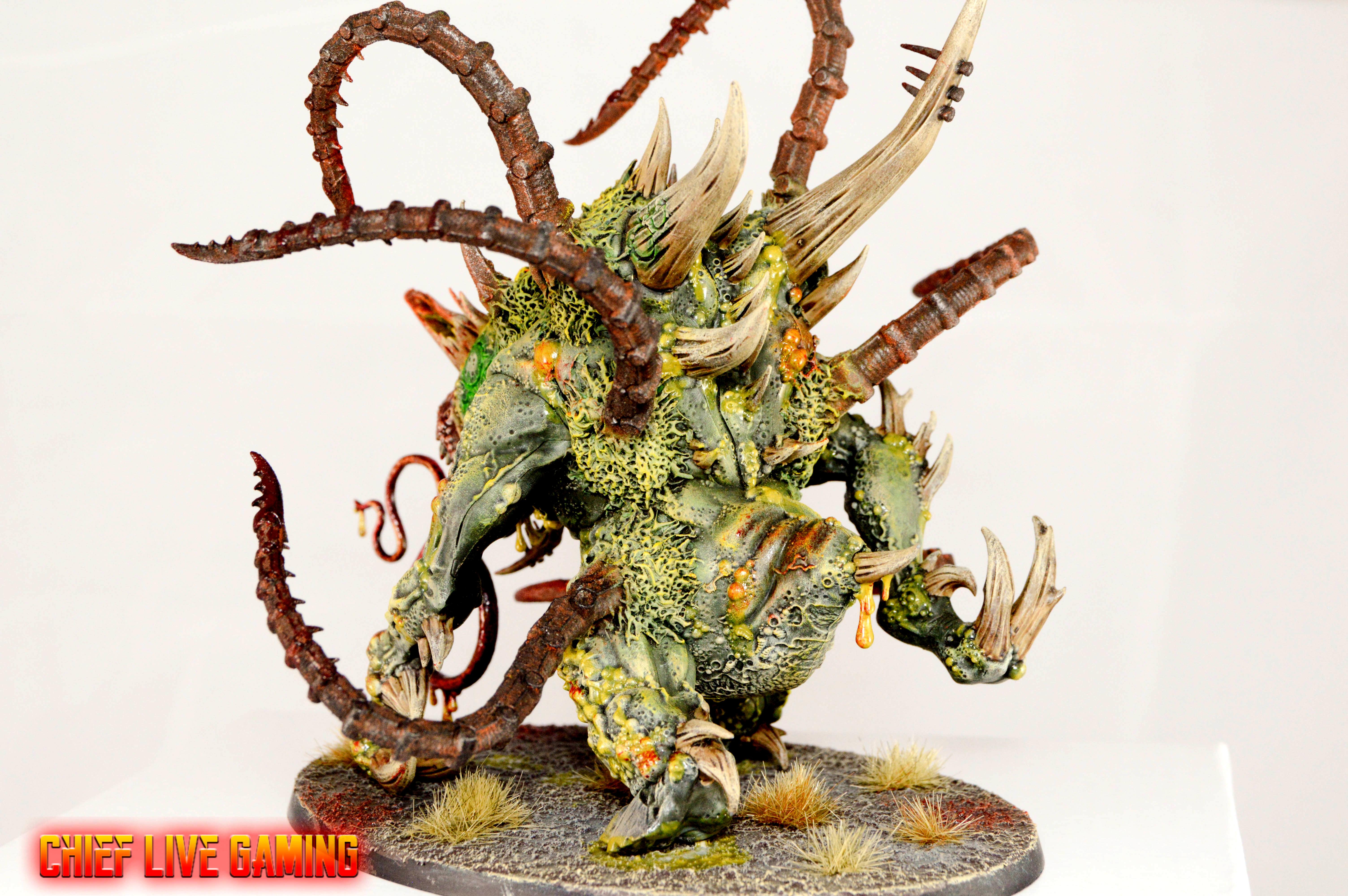 Chaos, Conversion, Cusom, Daemons, Greenstuff, Kitbash, Nurgle, Painting, Space Marines, Warhammer 40,000, Warhammer Fantasy