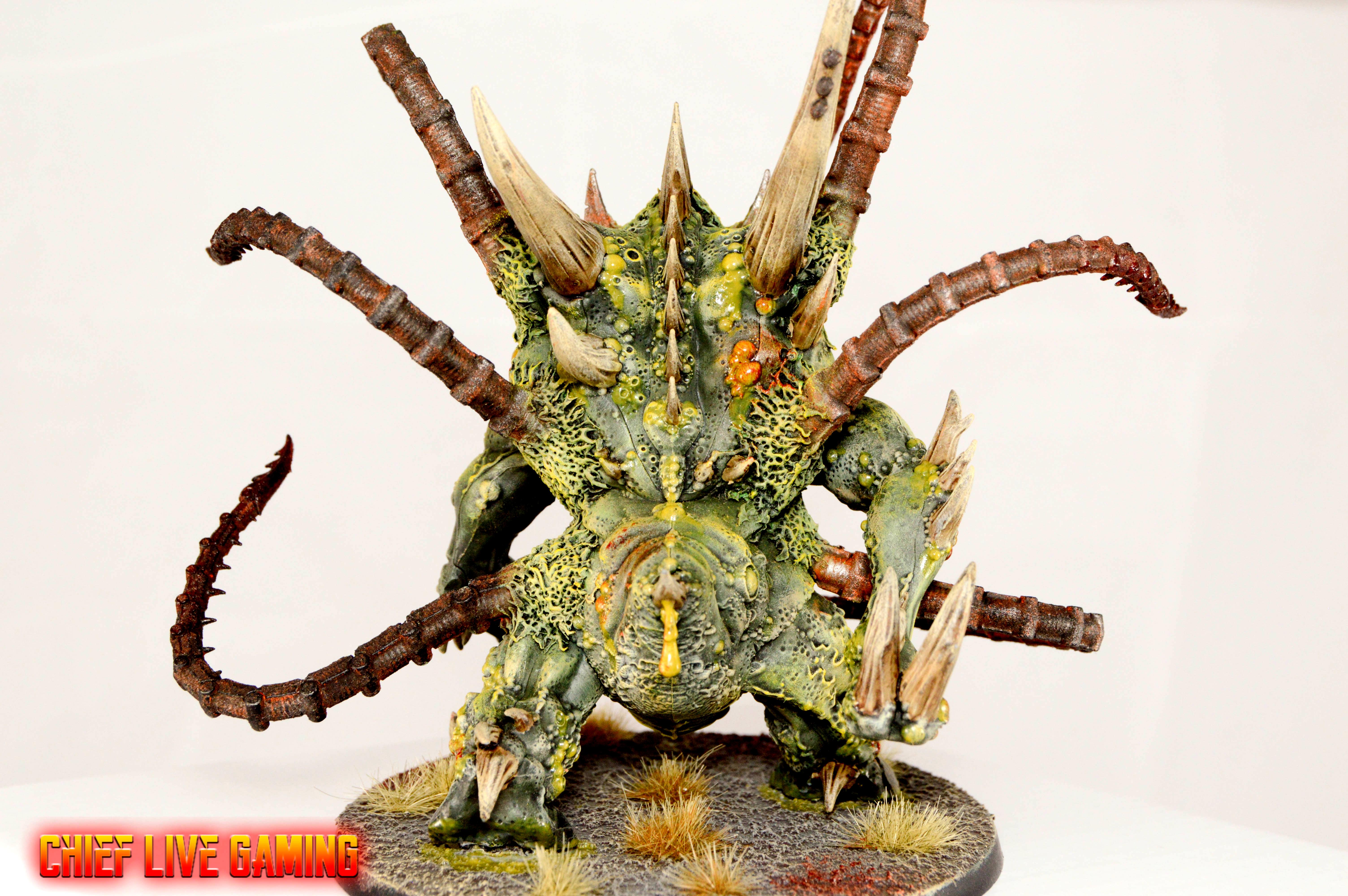 Chaos, Conversion, Cusom, Daemons, Greenstuff, Kitbash, Nurgle, Painting, Space Marines, Warhammer 40,000, Warhammer Fantasy