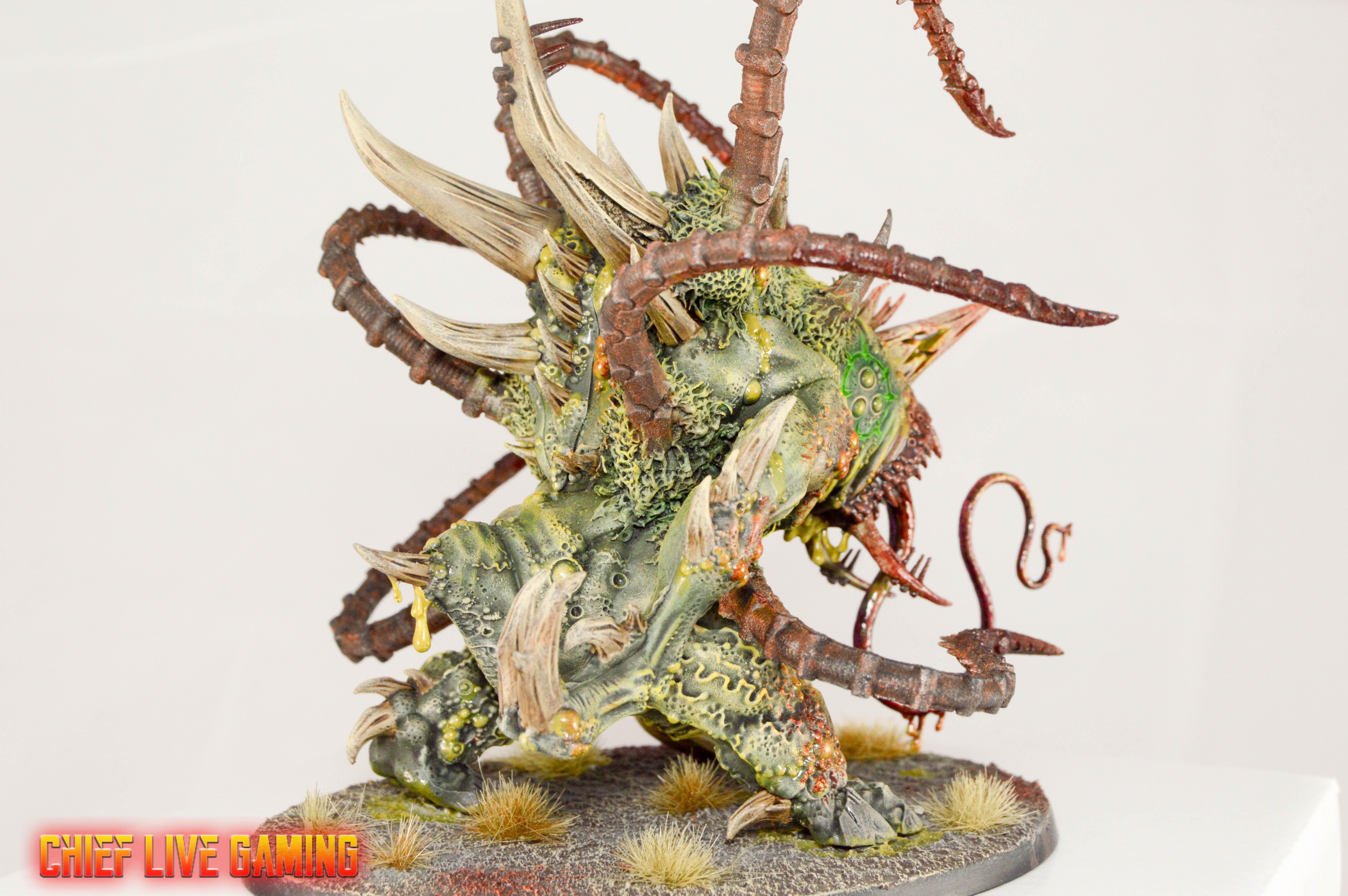 Chaos, Conversion, Cusom, Daemons, Greenstuff, Kitbash, Nurgle, Painting, Space Marines, Warhammer 40,000, Warhammer Fantasy