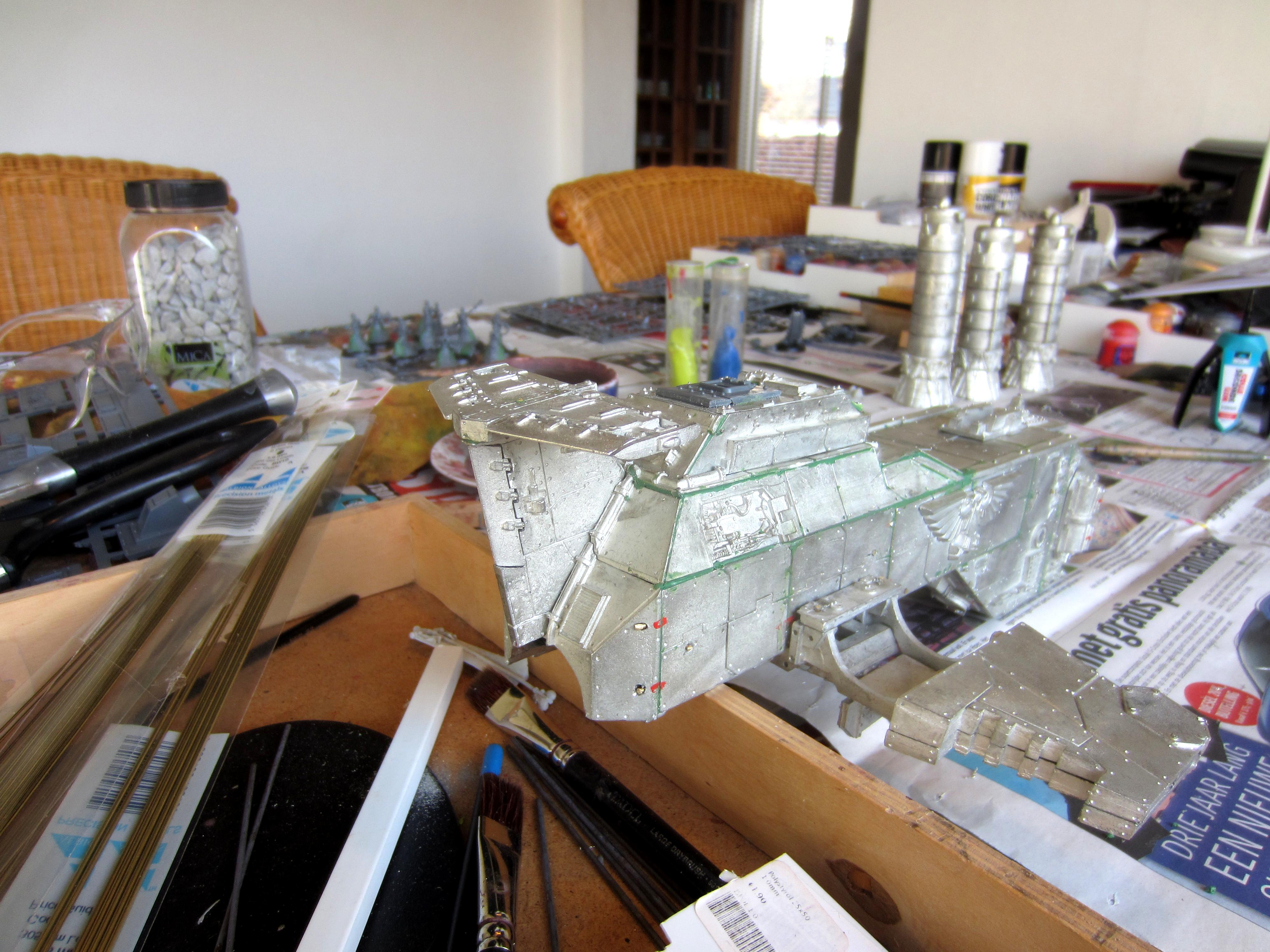 Blood Angels, Metal, Space Marines, Thunderhawk