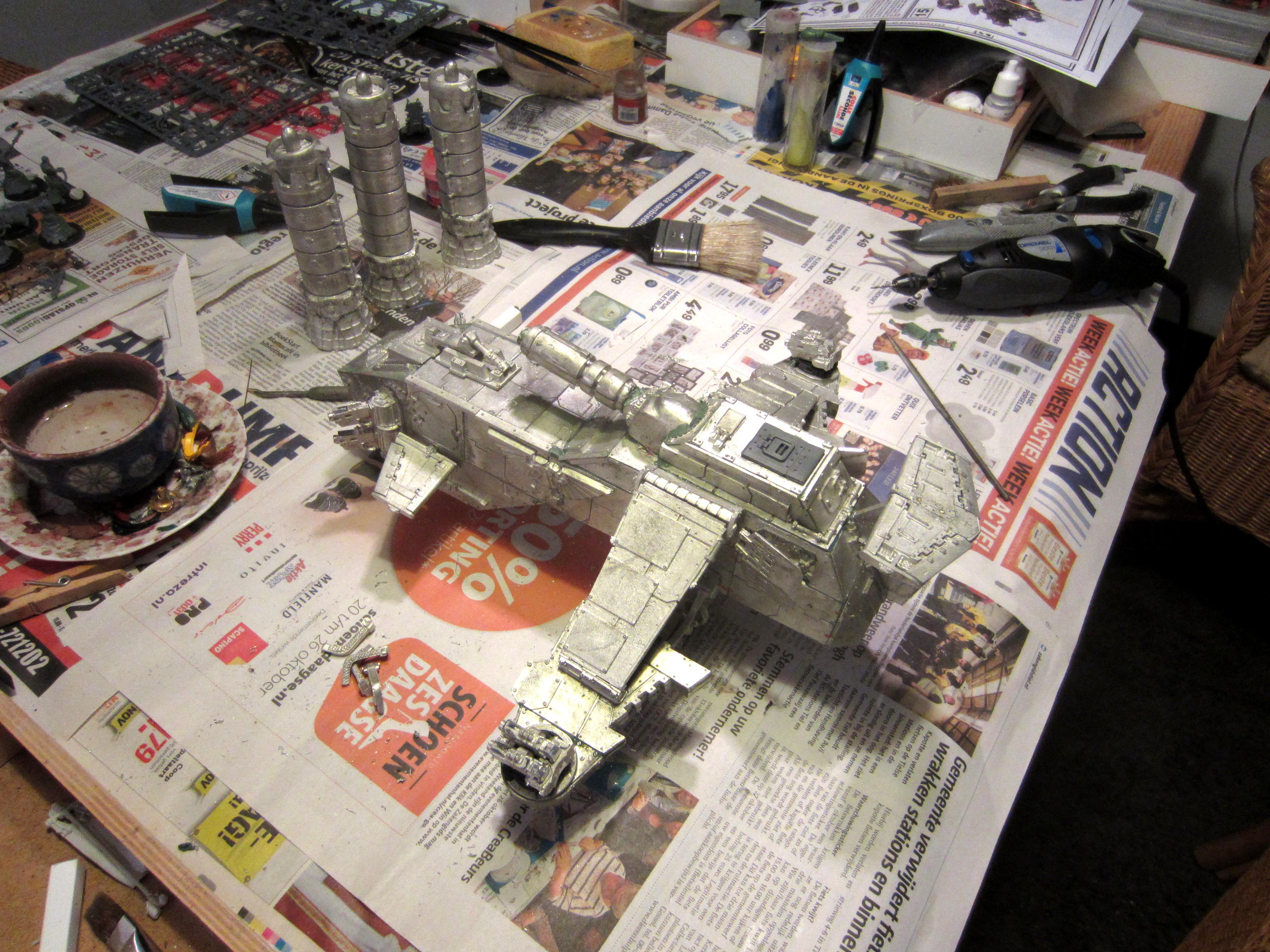 Blood Angels, Metal, Space Marines, Thunderhawk