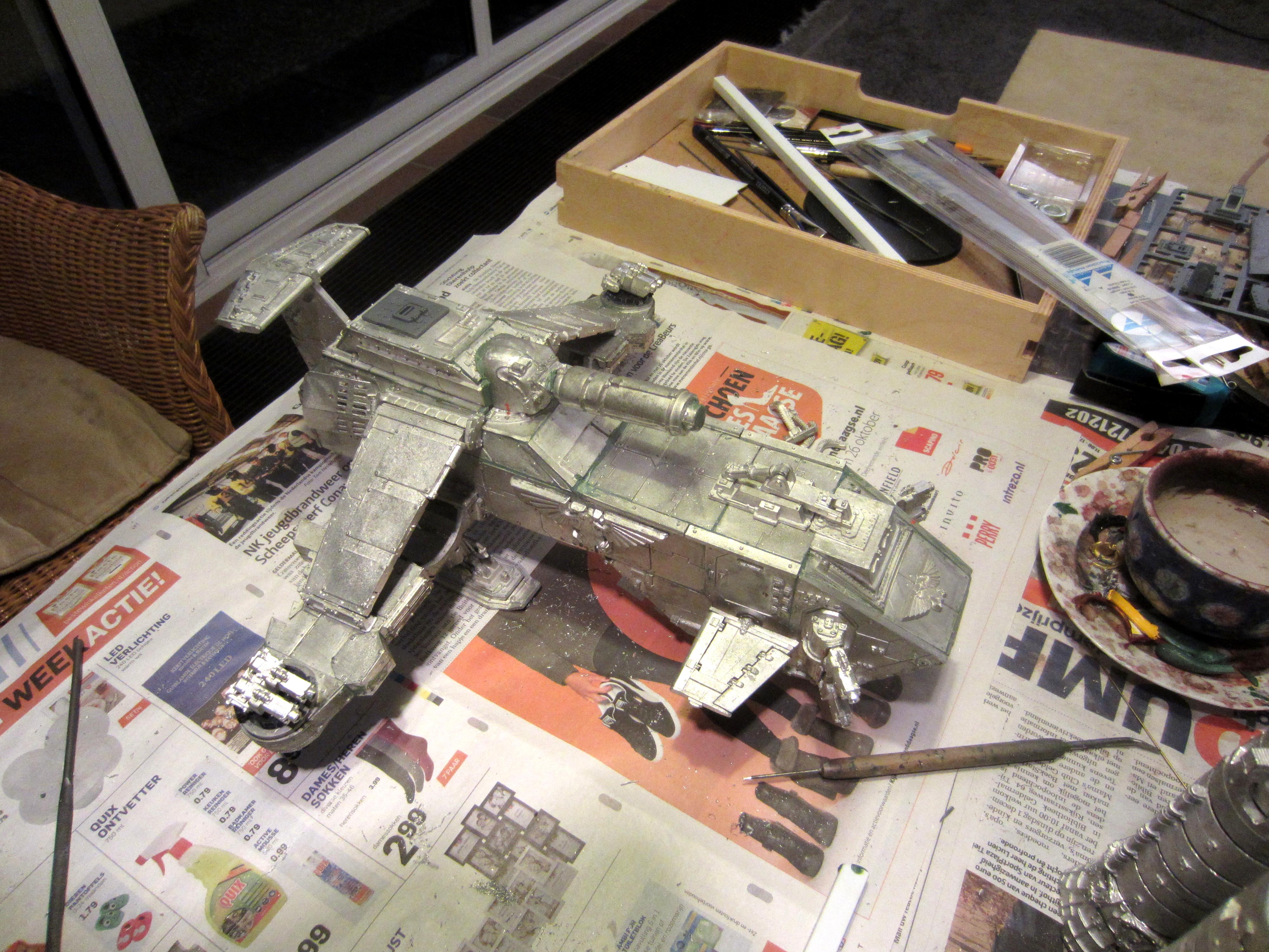 Blood Angels, Metal, Space Marines, Thunderhawk