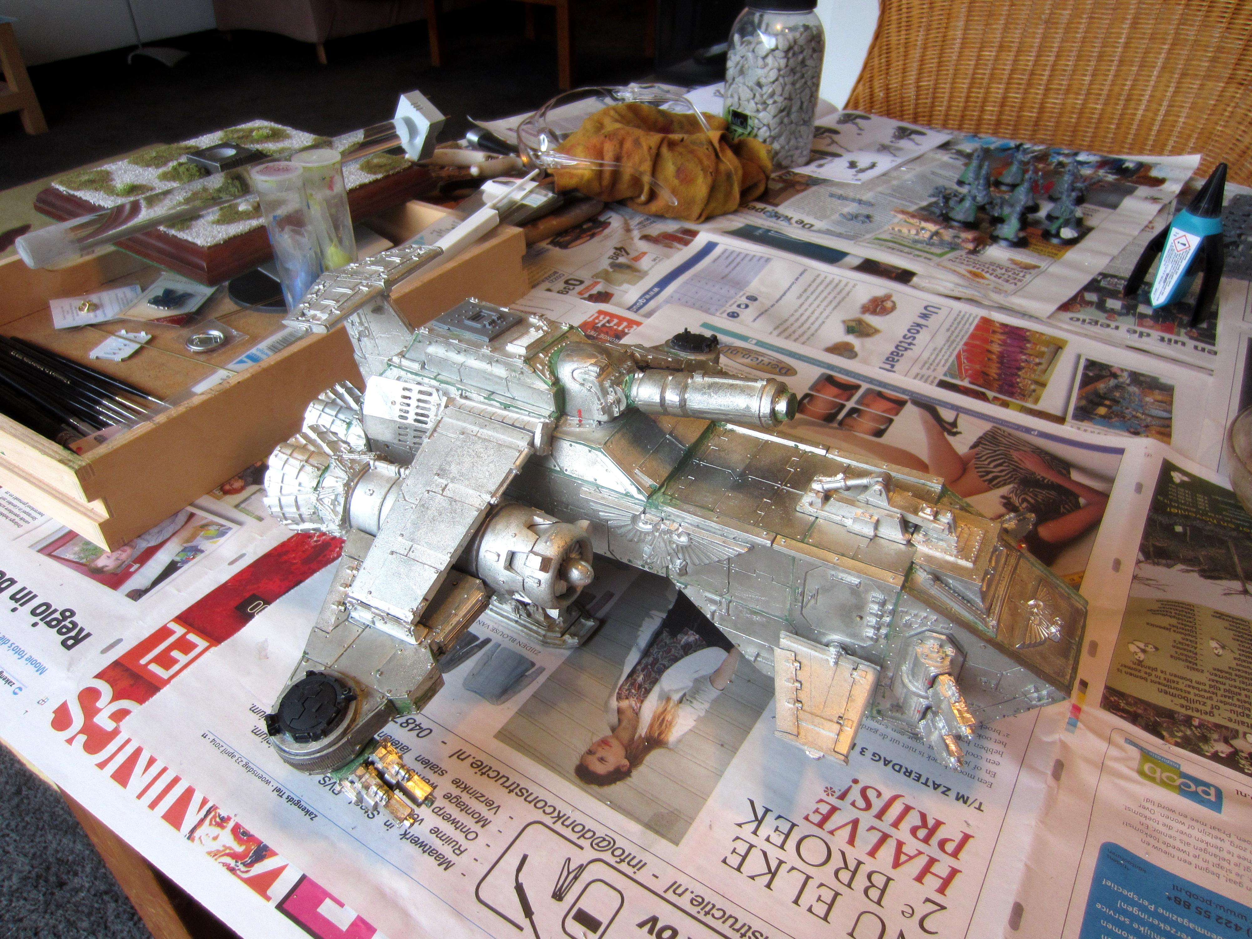 Blood Angels, Metal, Space Marines, Thunderhawk