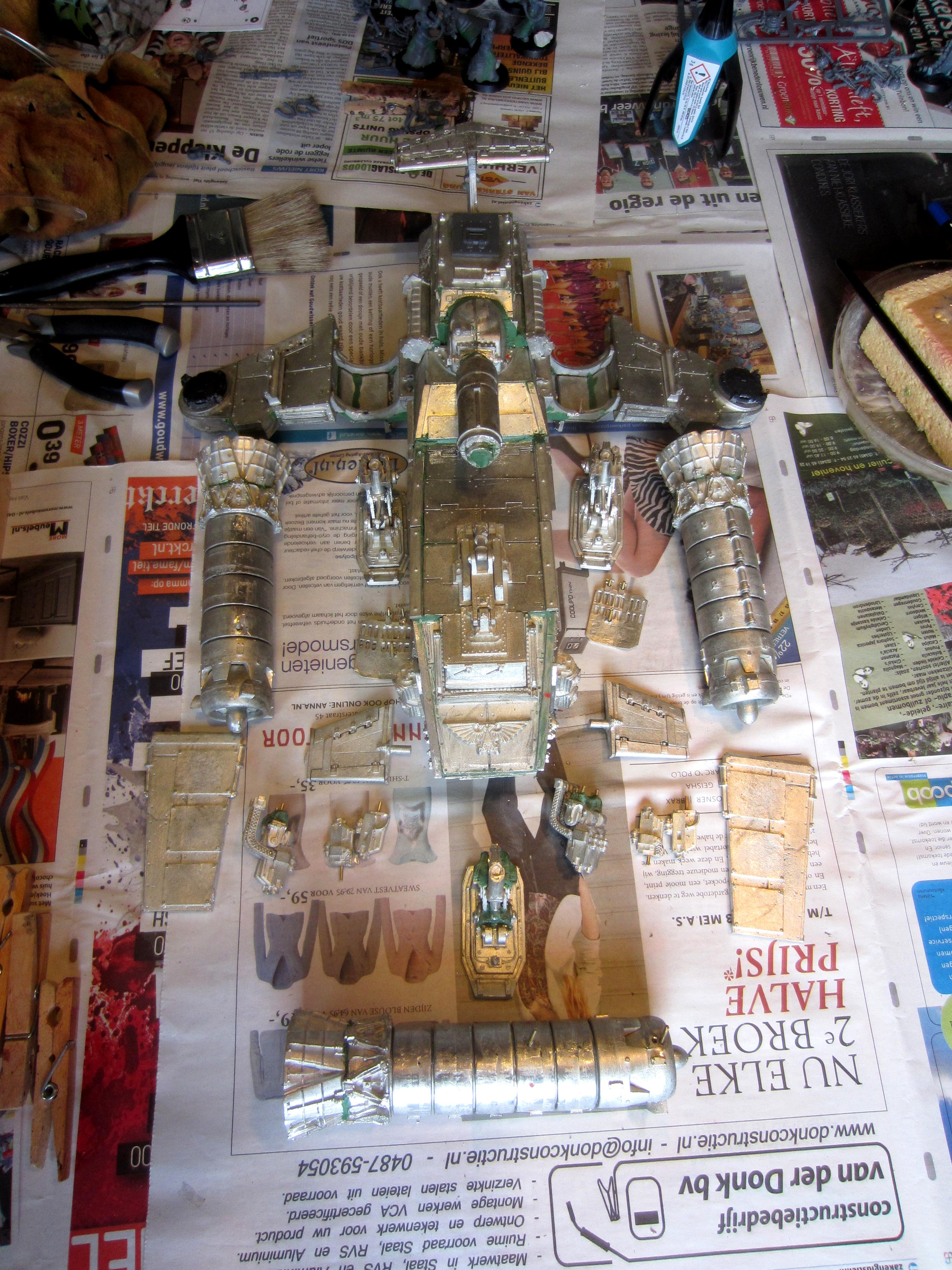 Blood Angels, Metal, Space Marines, Thunderhawk