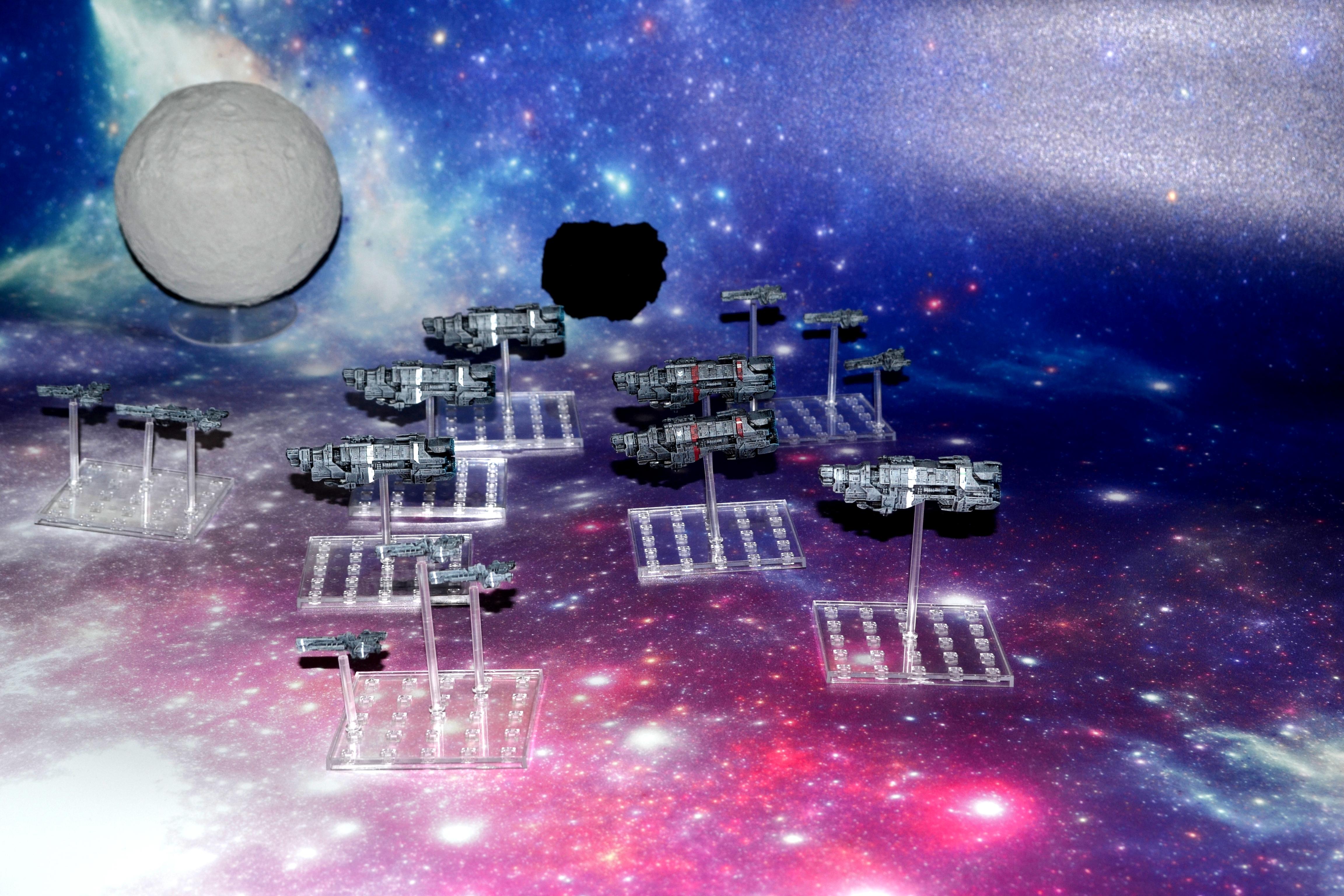 Fleet, Halo, Moon, Space, Unsc