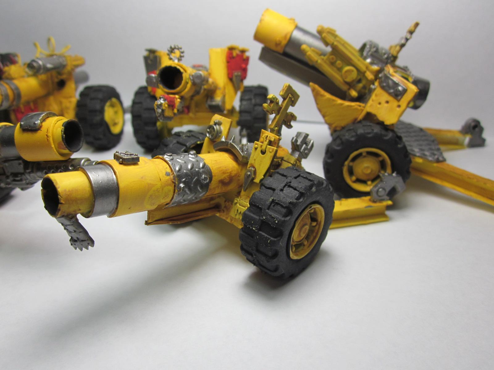 Big Gunz, Gunz, Kannon, Kustom Mega-kannon, Lobba, Mega Kannon, Mek Gun, Mekboy