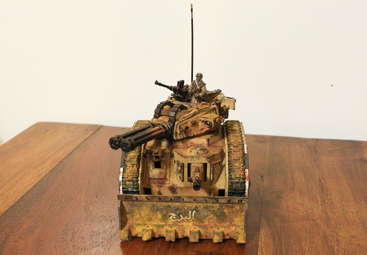 Astra Militarum, Imperial Guard, Leman Russ, Punisher, Ryza, Tallarn Desert Raiders