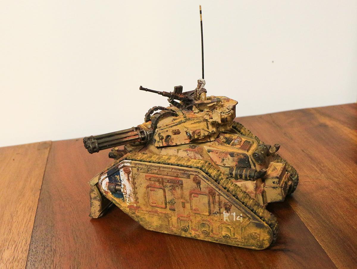 Astra Militarum, Imperial Guard, Leman Russ, Punisher, Ryza, Tallarn Desert Raiders