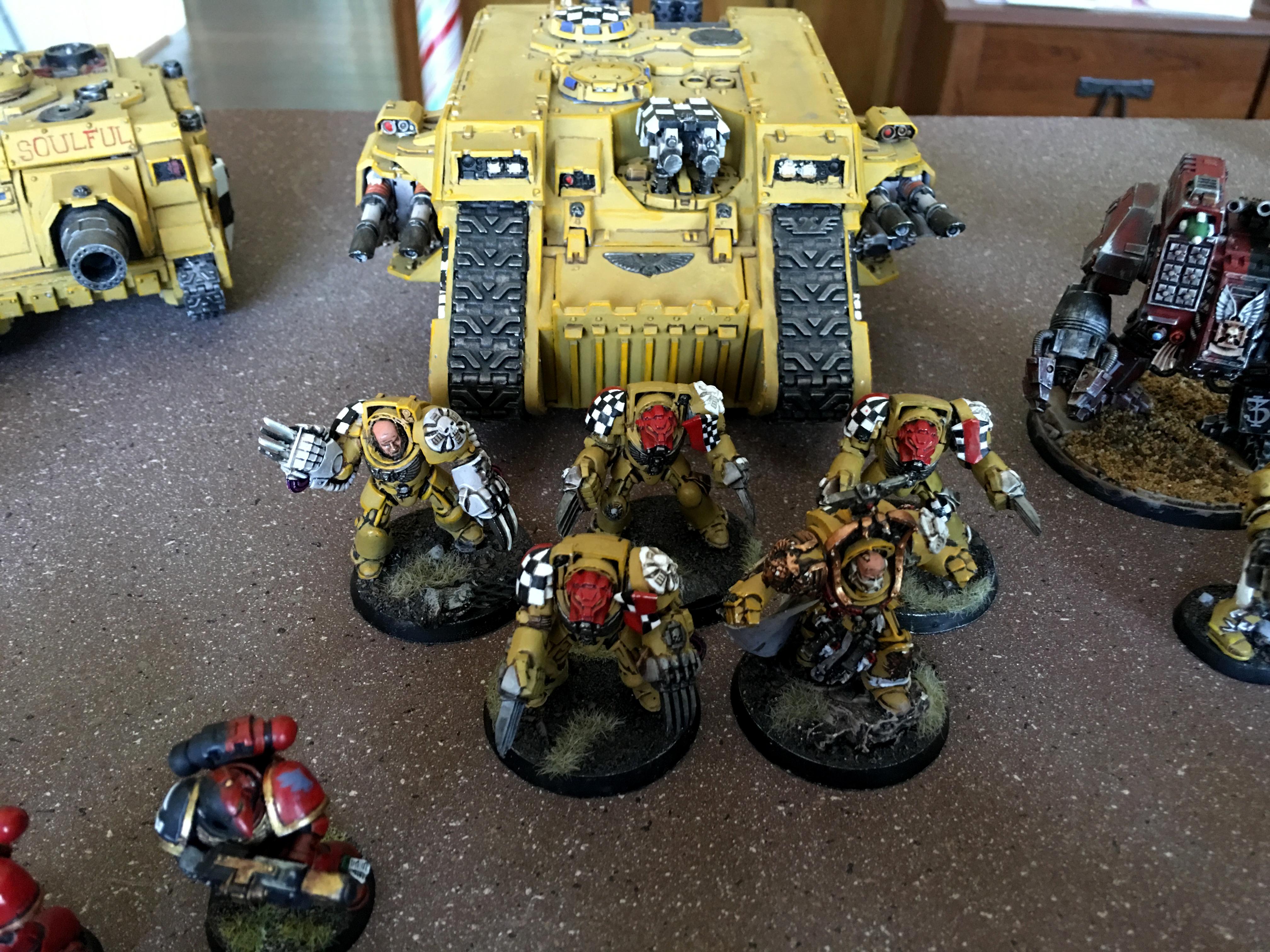 Lamenters Land Raider and Terminator squad