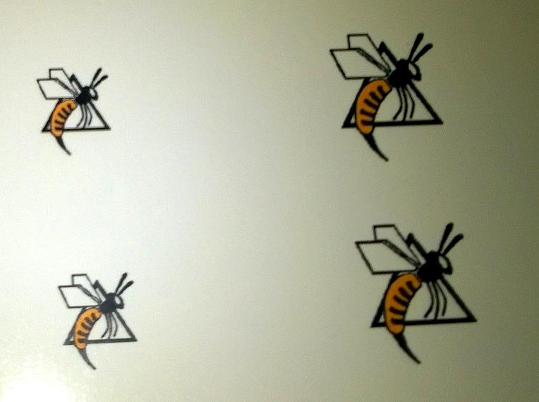 Fire Wasps, Printed Transfers