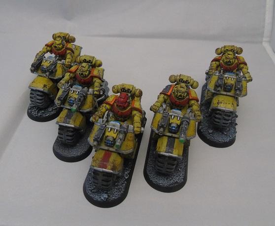 Adepus Astartes, Army, Battle Damage, Bike, City, Imperial Fists, Rubble, Ruins, Space Marines, Urban, Weathered, Yellow