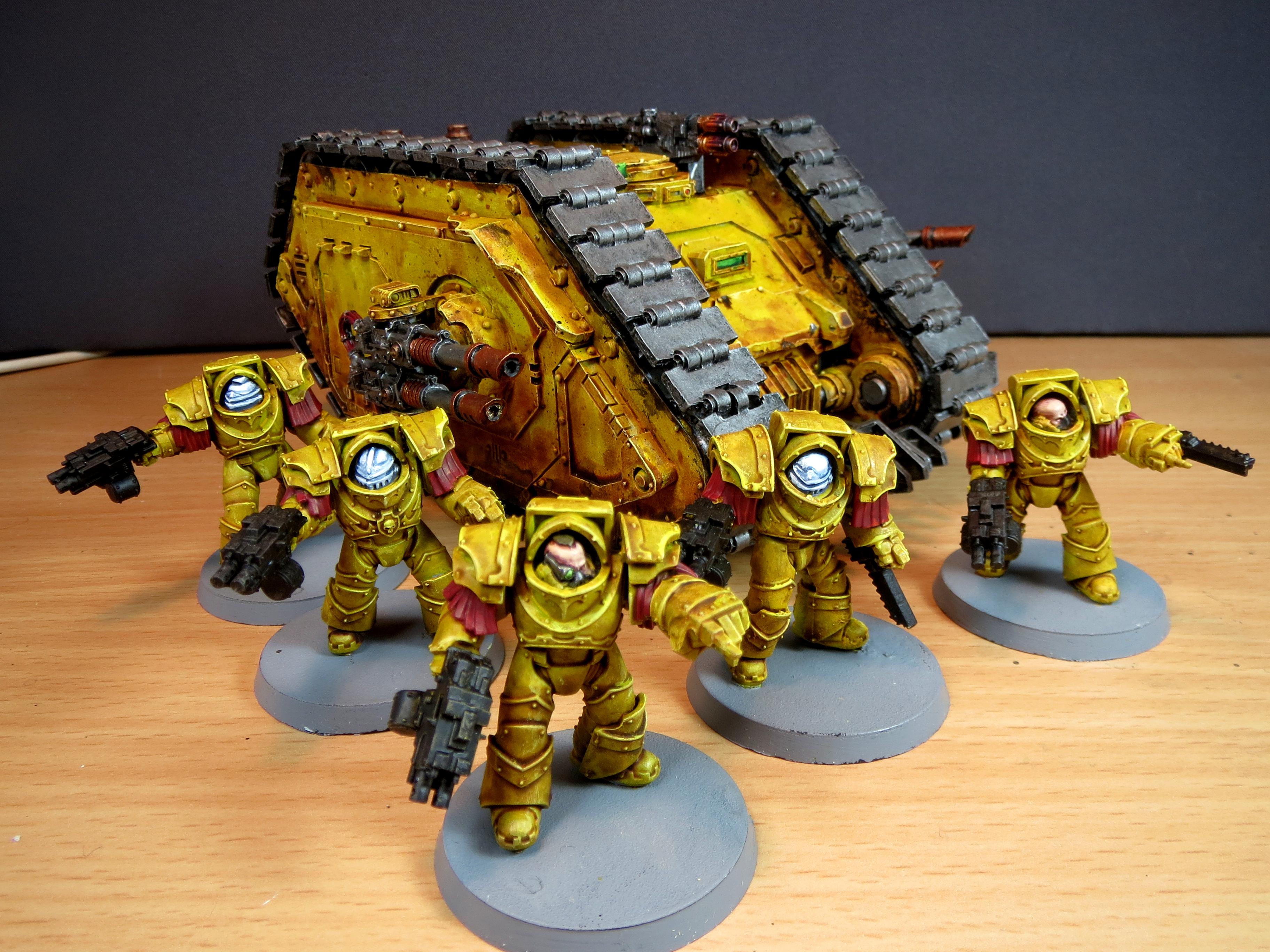 Horus Heresy, Imperial Fists, Land Raider, Terminator Armor