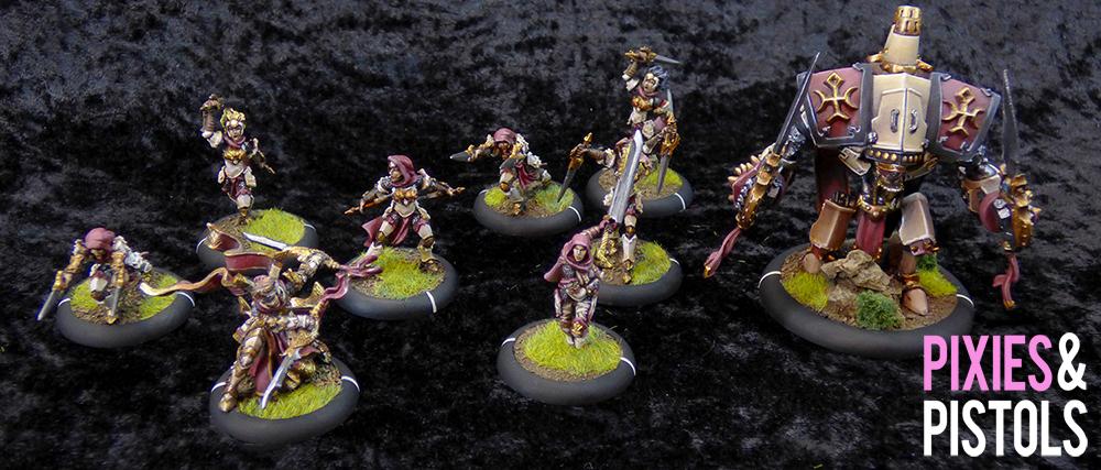 Black Widows, Frontline Gaming, Miniatures, Pixiesandpistols, Privateer Press, Protectorate Of Menoth, Wargaming, Warmachine