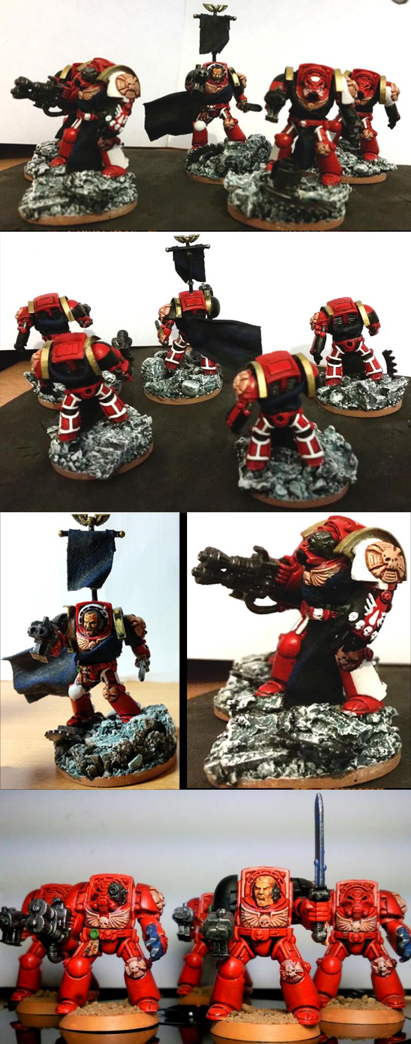Blood Angels, Elite, Emperor, Kit Bash, Space Marines, Terminator Armor, Warhammer 40,000, Work In Progress