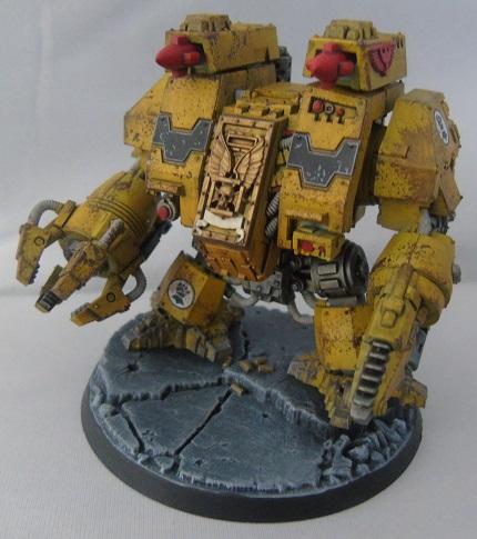 Adepus Astartes, Battle Damage, City, Imperial Fists, Ironclad Dreadnought, Rubble, Ruins, Space Marines, Urban, Weathered, Yellow