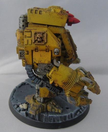Adepus Astartes, Battle Damage, City, Imperial Fists, Ironclad Dreadnought, Rubble, Ruins, Space Marines, Urban, Weathered, Yellow