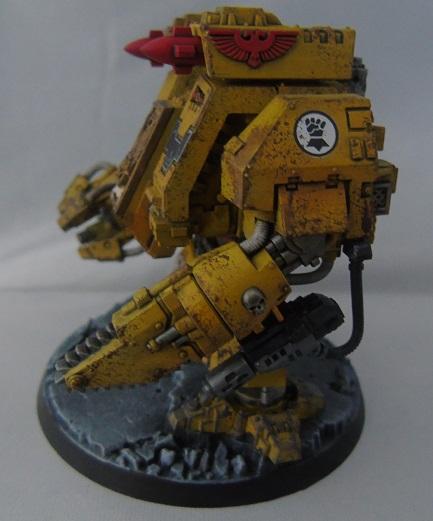 Adepus Astartes, Battle Damage, City, Imperial Fists, Ironclad Dreadnought, Rubble, Ruins, Space Marines, Urban, Weathered, Yellow