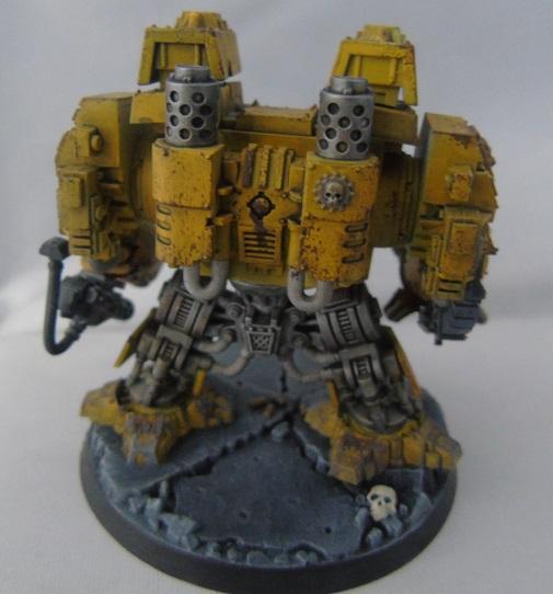 Adepus Astartes, Battle Damage, City, Imperial Fists, Ironclad Dreadnought, Rubble, Ruins, Space Marines, Urban, Weathered, Yellow