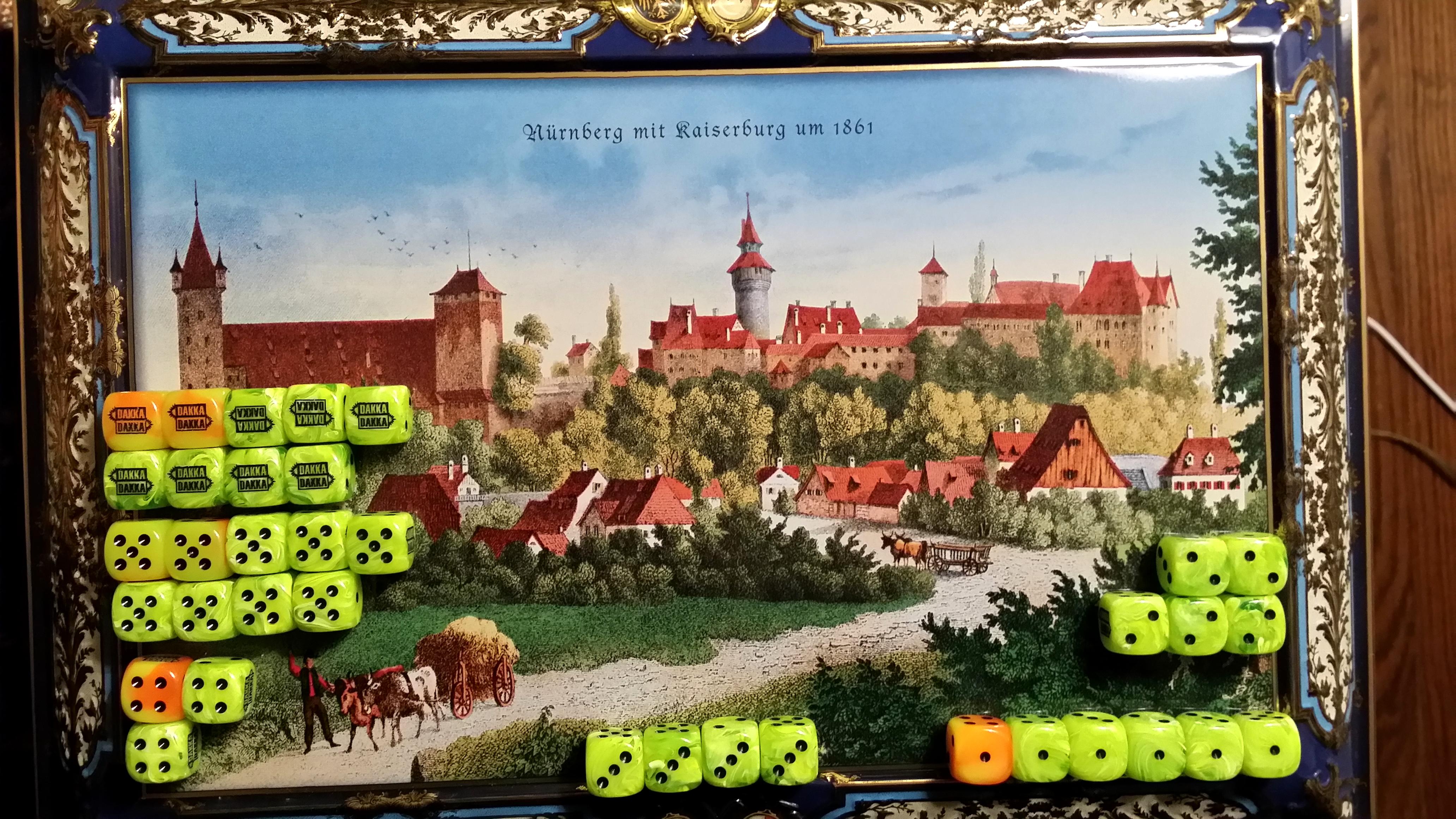 Dakka Dice, First Roll, Humor