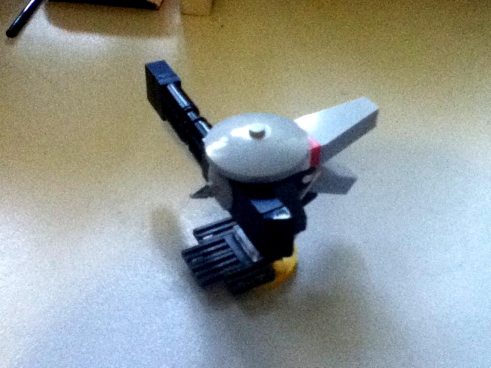 Drone, Tau, Tau Heavy Rail Rifle Drone (back)