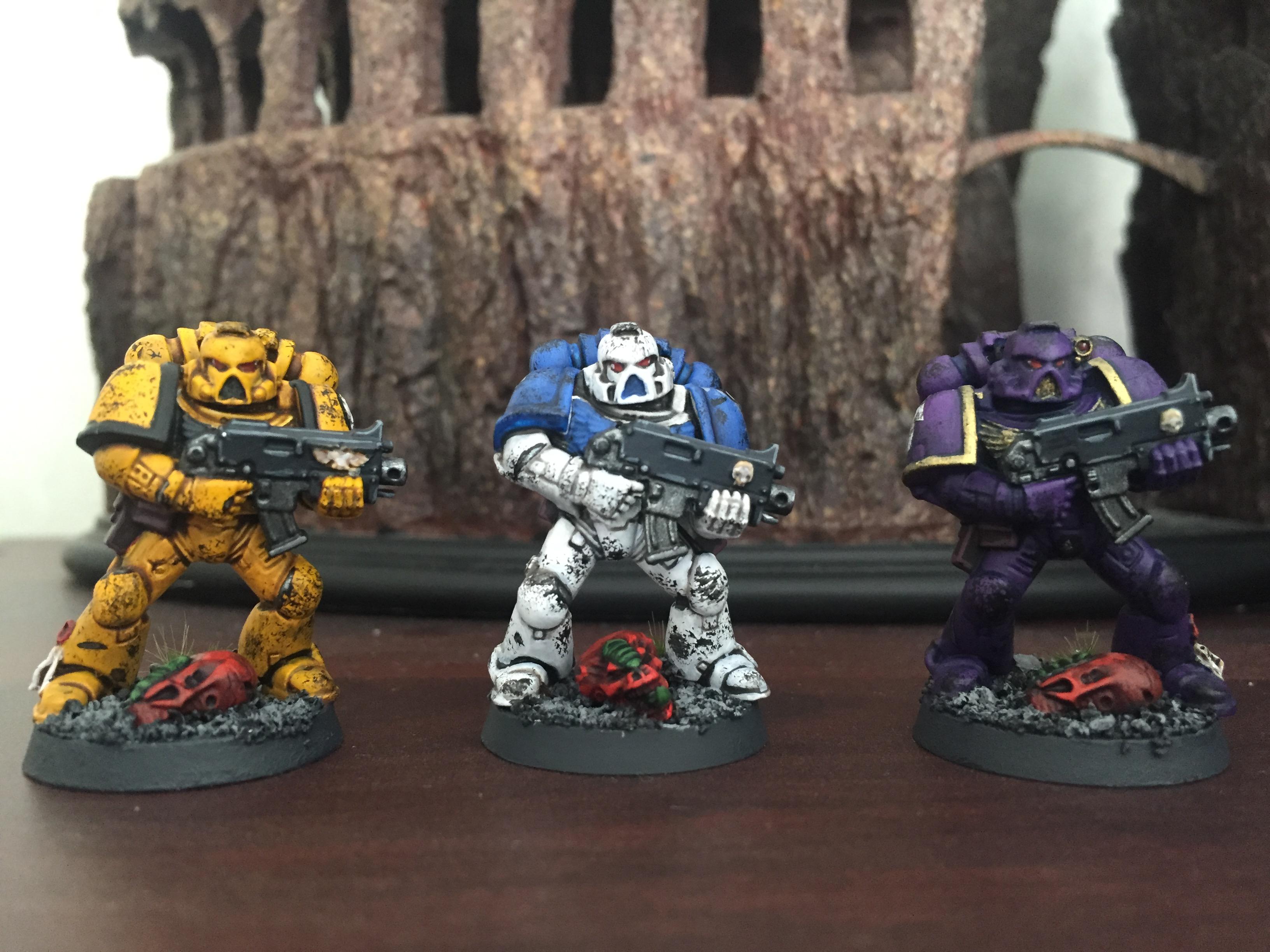 Christmas Marines, Emperor's Children, Imperial Fists, World Eaters