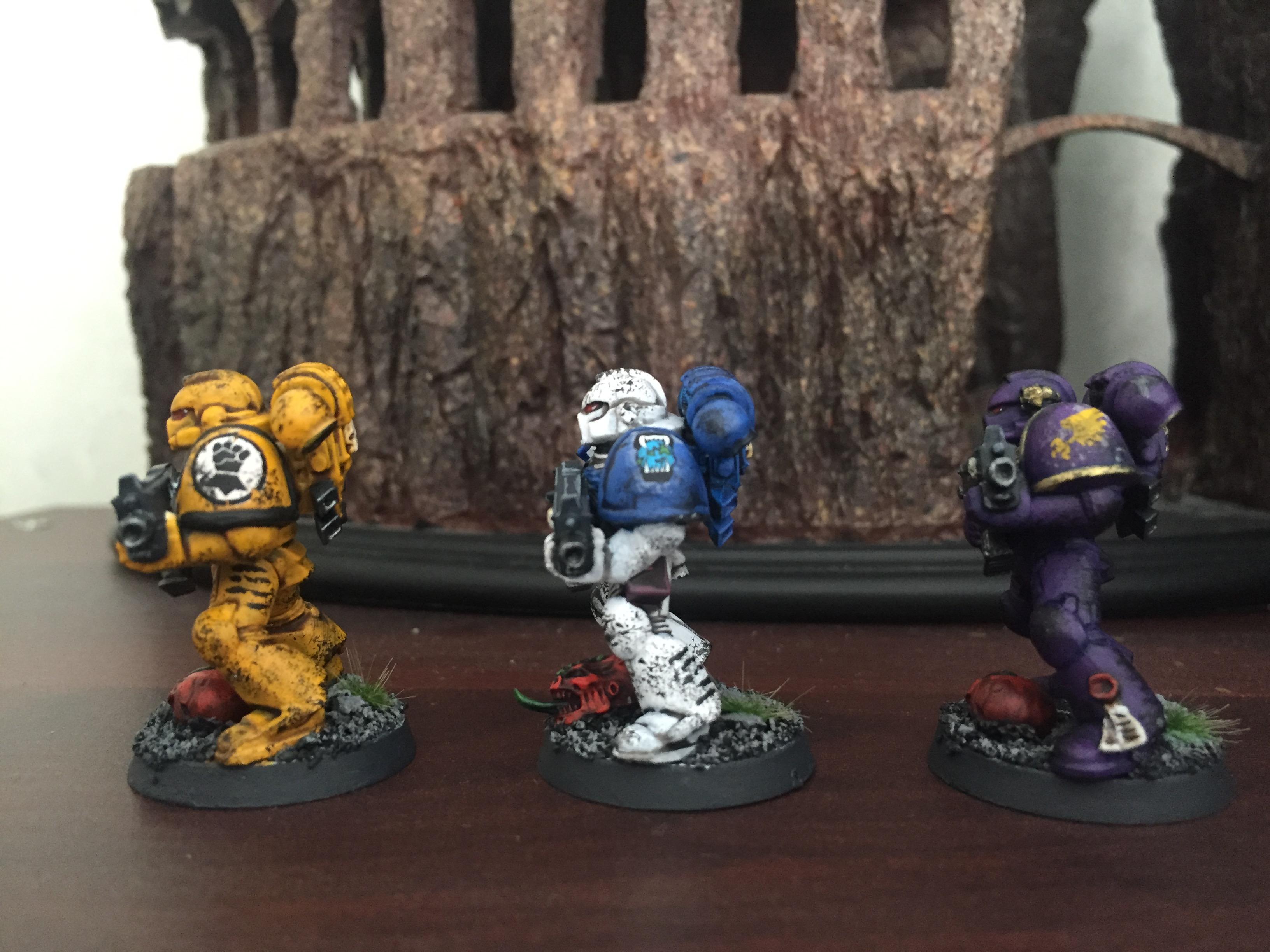 Christmas Marines, Emperor's Children, Imperial Fists, World Eaters