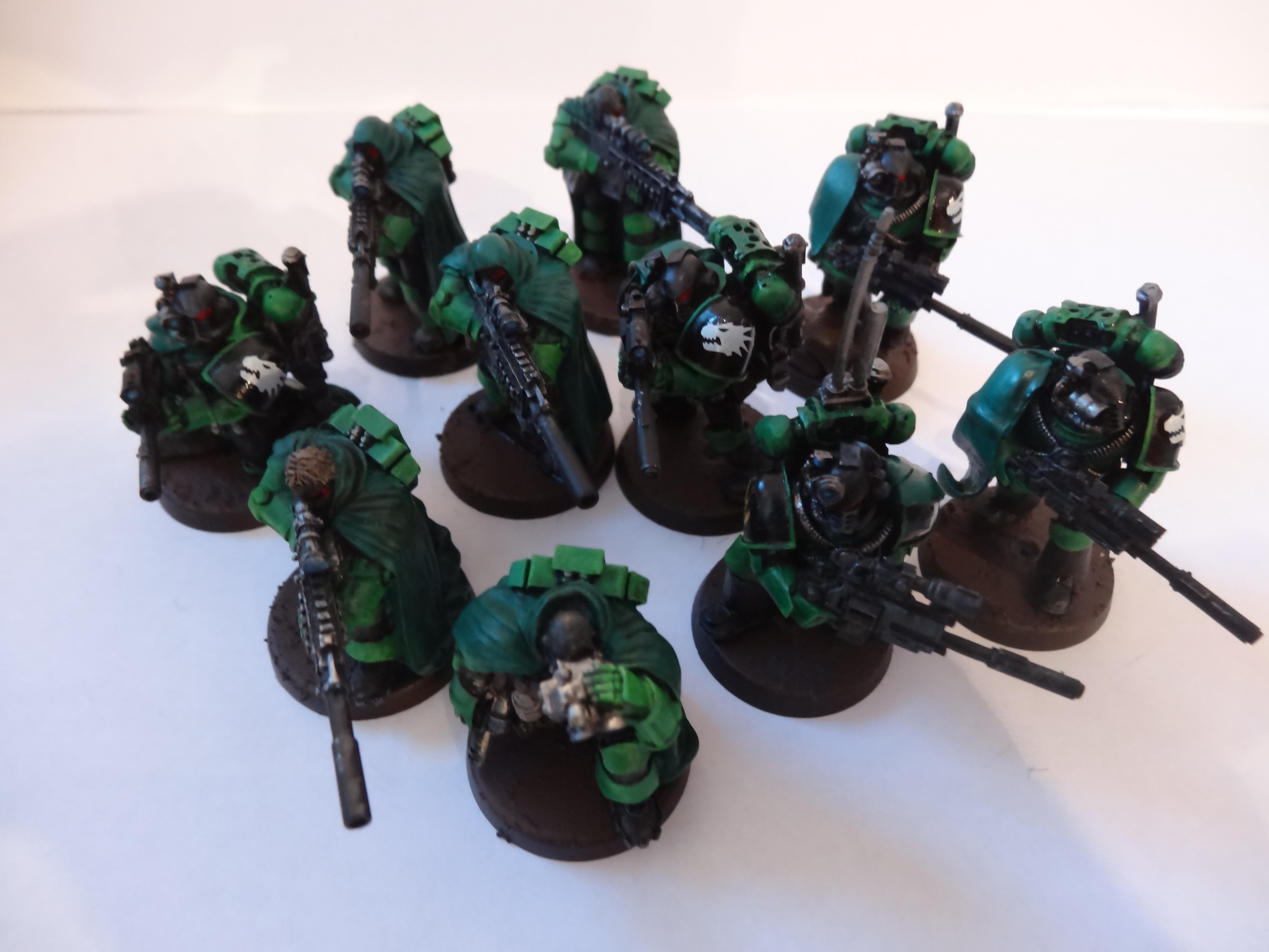 Space Marine Legion Recon Squad - Anvil Industry and Forgeworld models together
