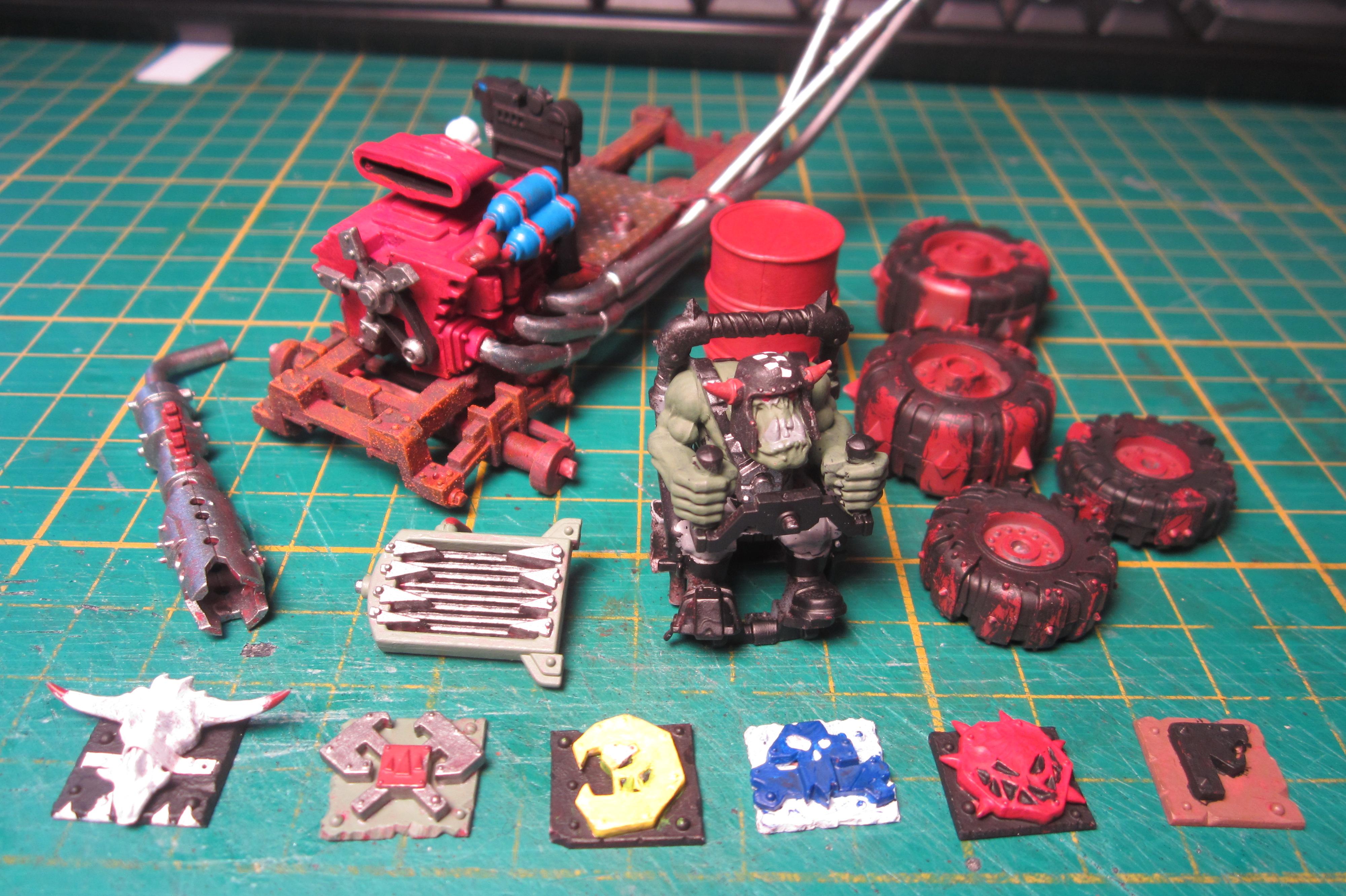 Clan Icons, Conversion, Gorkamorka, Ork Buggies, Ork Buggy, Orks, Warhammer 40,000