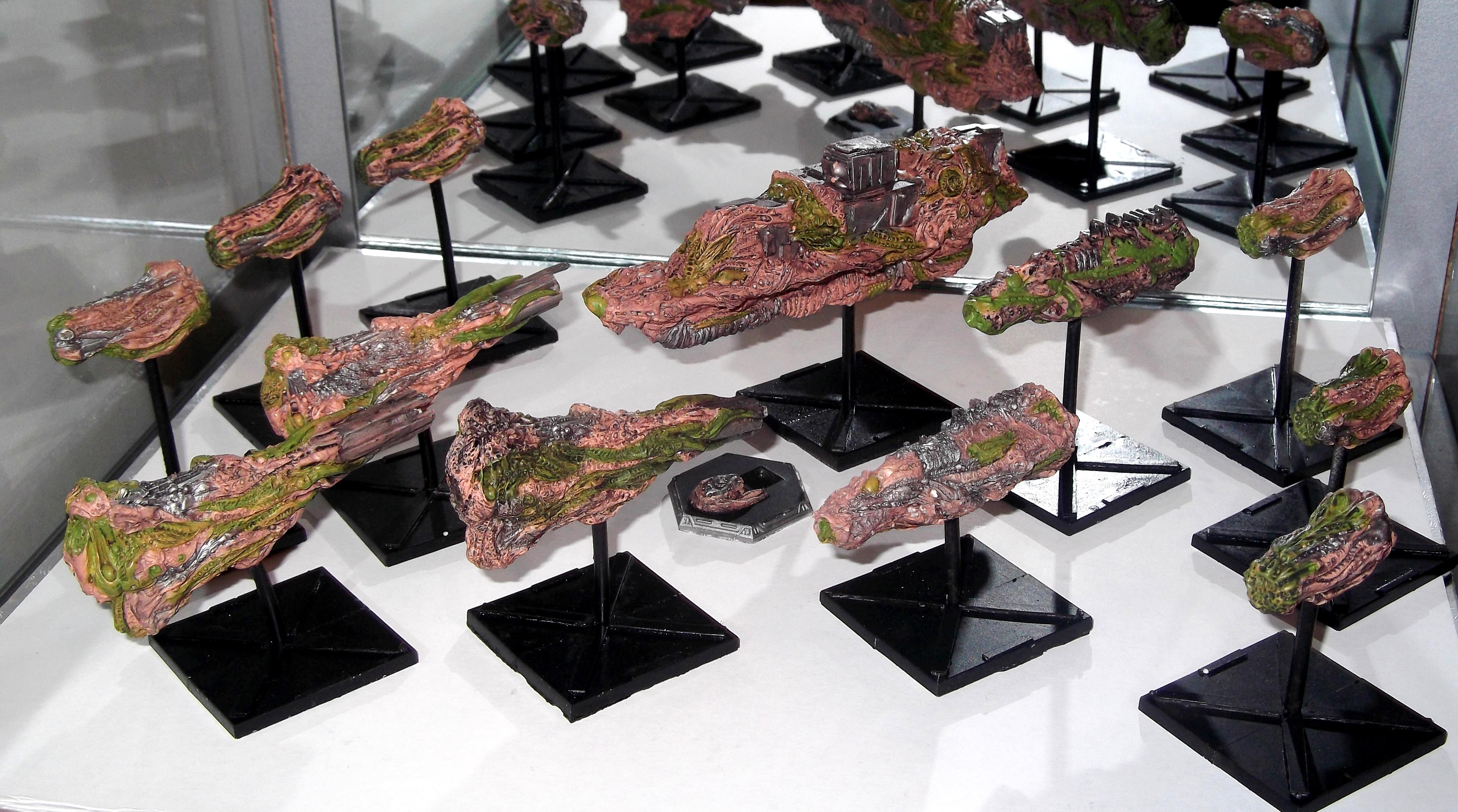 Battlefleet Gothic, Contagion, Firestorm Armada, Pathogen, Resin, Sculpted, Tyranids