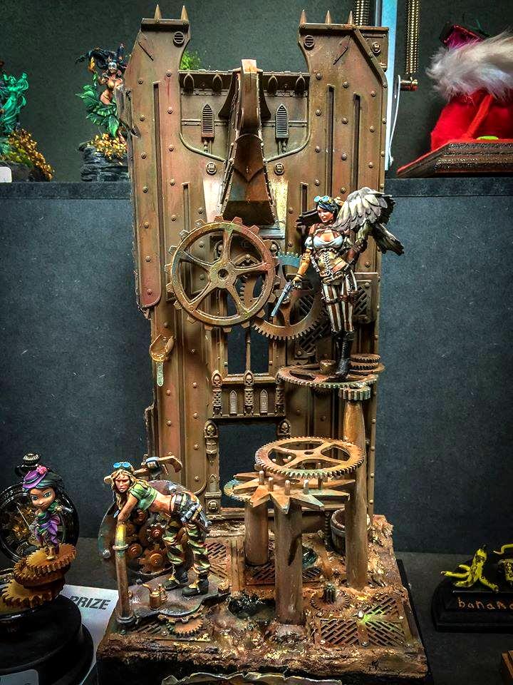 Diorama, Female, Shrine Of The Aquila, Steampunk