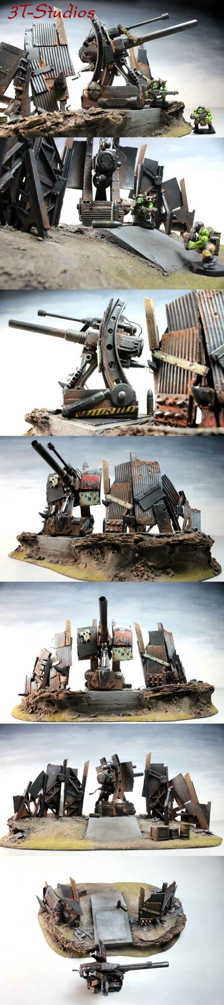 Artillery, Basilisk, Looted, Orks, Scrap, Terrain, Terrrain