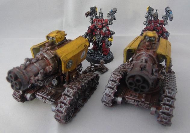 Adepus Astartes, Battle Damage, City, Imperial Fists, Rubble, Ruins, Space Marines, Thunderfire Cannon, Urban, Weathered, Yellow