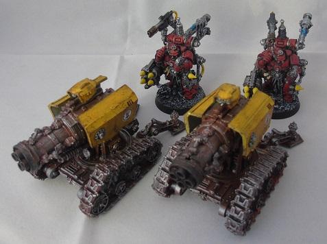 Adepus Astartes, Battle Damage, City, Imperial Fists, Rubble, Ruins, Space Marines, Thunderfire Cannon, Urban, Weathered, Yellow