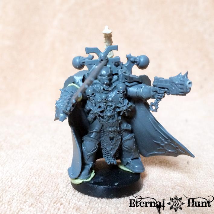 Chaos, Chaos Lord, Chaos Space Marines, Conversion, Dark Vengeance, Khorne, Khorne's Eternal Hunt, Kitbash, Kranon, Warhammer 40,000, Work In Progress, World Eaters