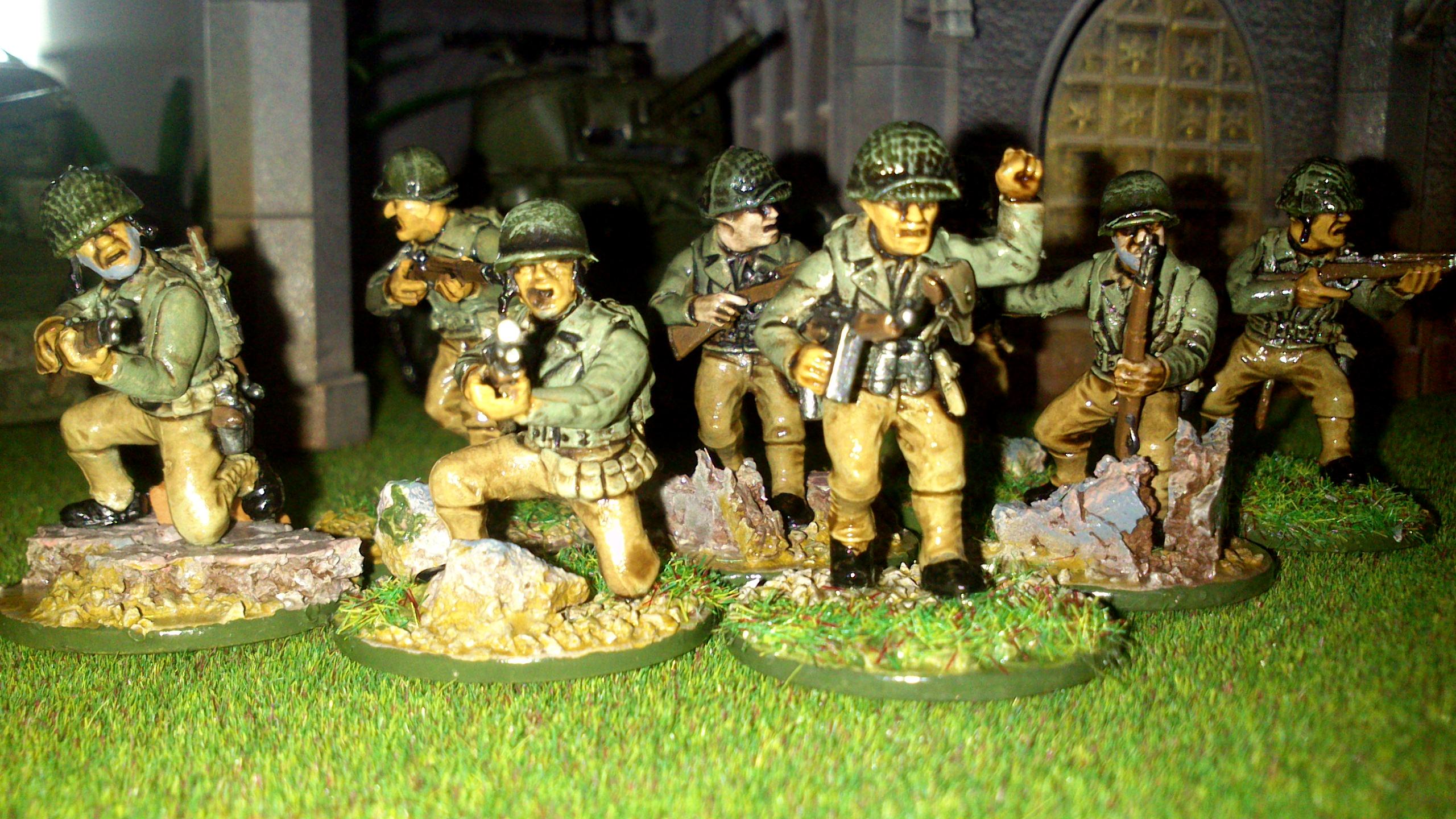 America, Bolt Action, Germans, Heer, Infantry, Painted, Panthers, Sherman, Tank, Waffen, Warlord
