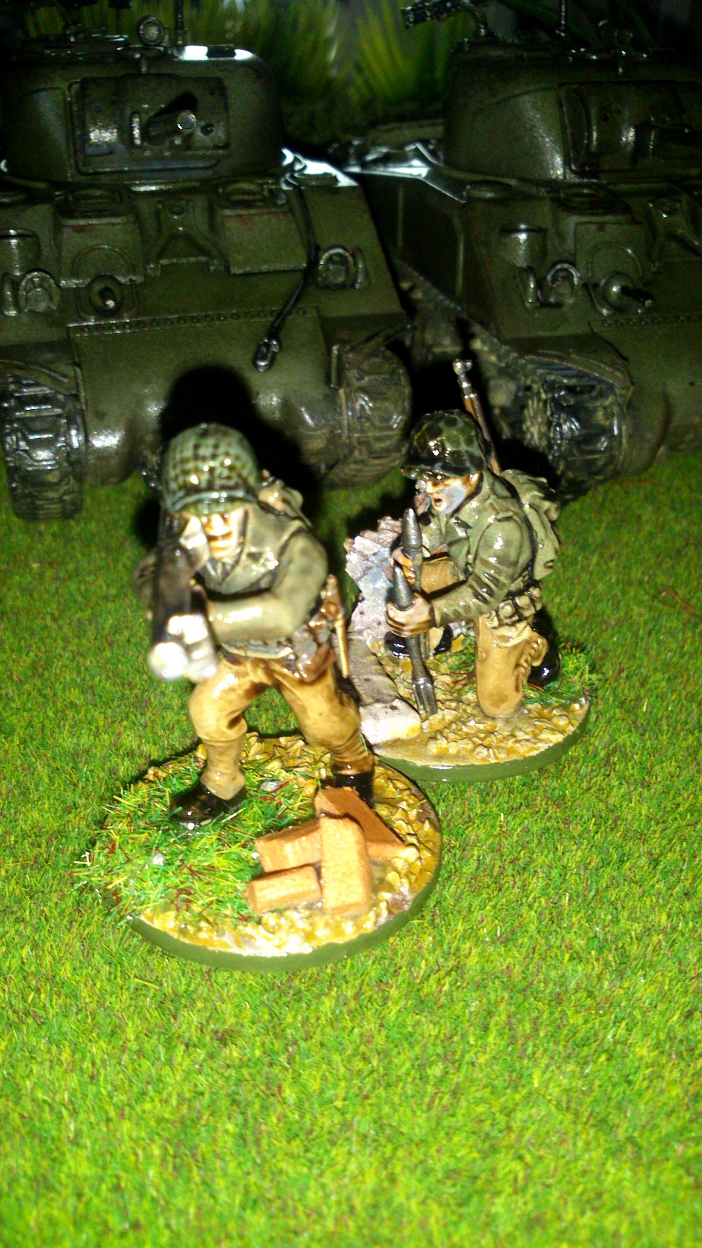 America, Bolt Action, Germans, Heer, Infantry, Painted, Panthers, Sherman, Tank, Waffen, Warlord