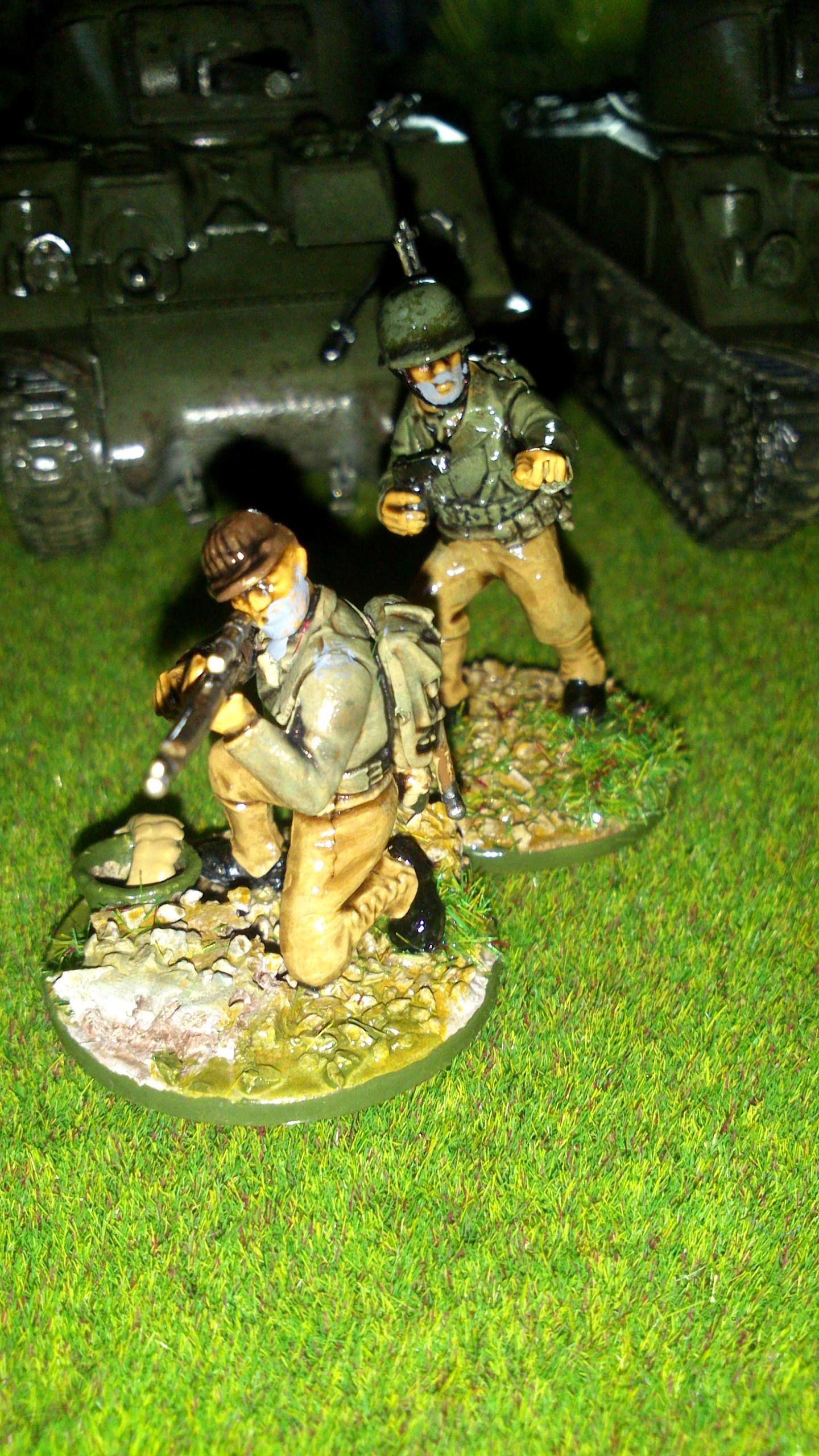 America, Bolt Action, Germans, Heer, Infantry, Painted, Panthers, Sherman, Tank, Waffen, Warlord