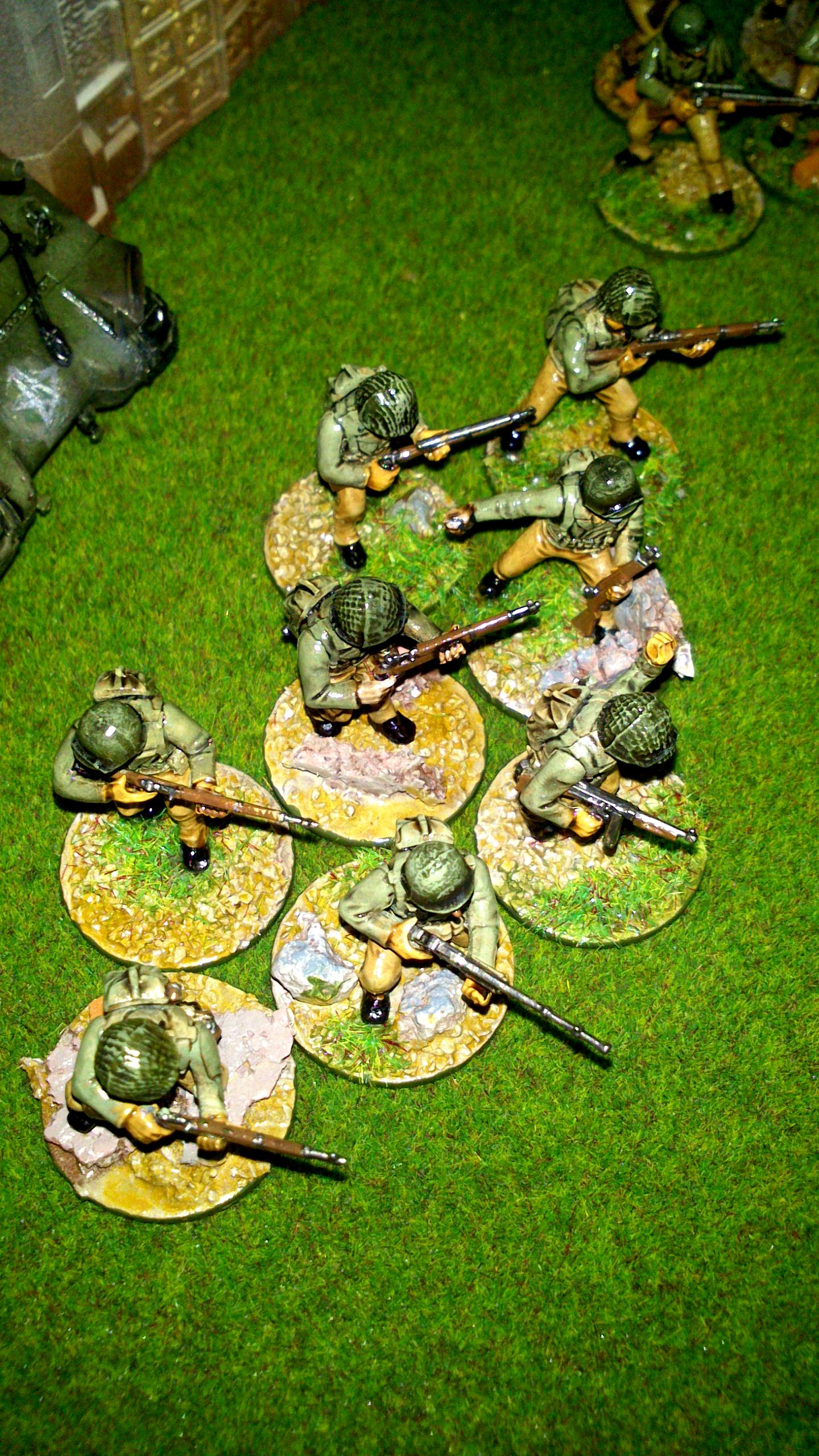 America, Bolt Action, Germans, Heer, Infantry, Painted, Panthers, Sherman, Tank, Waffen, Warlord