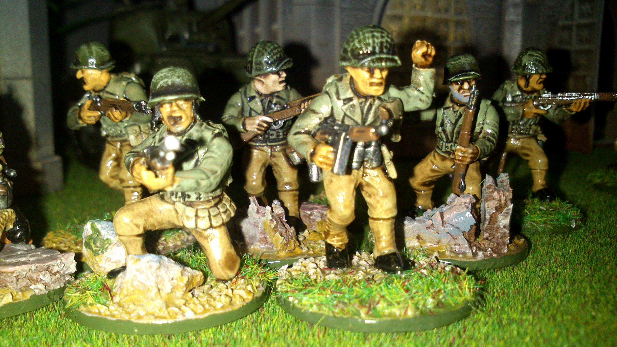 America, Bolt Action, Germans, Heer, Infantry, Painted, Panthers, Sherman, Tank, Waffen, Warlord