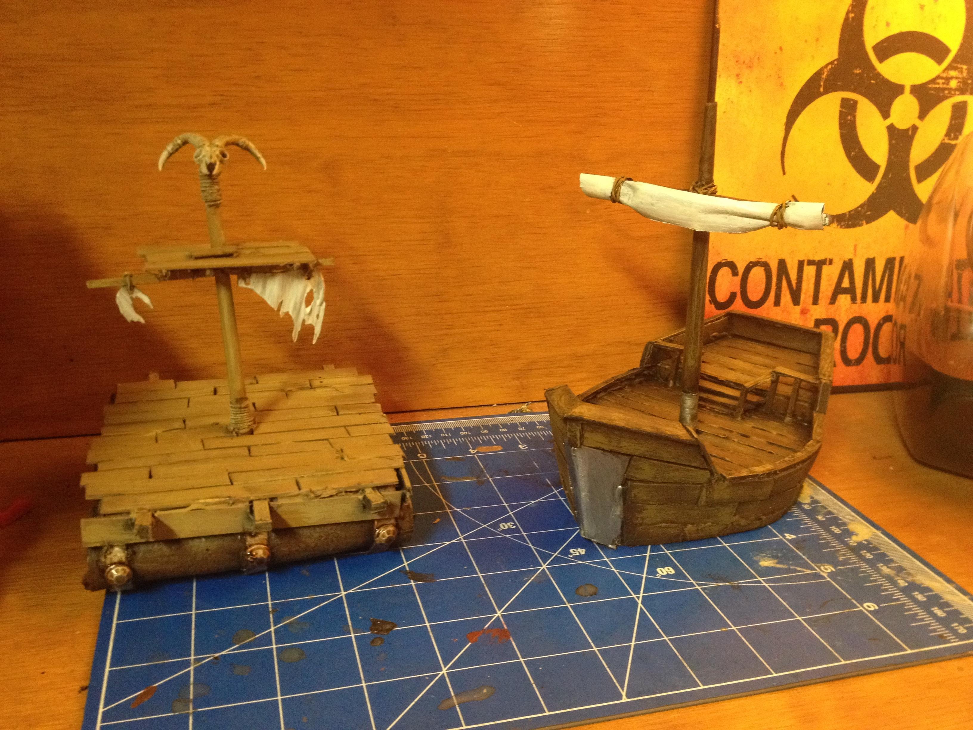 Boat, Orcs, Ship, Warhammer Fantasy