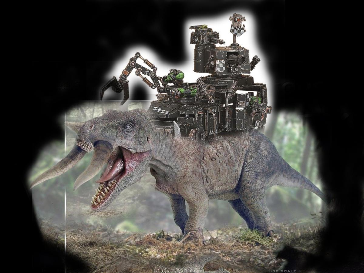 With a battlewagon as howdah