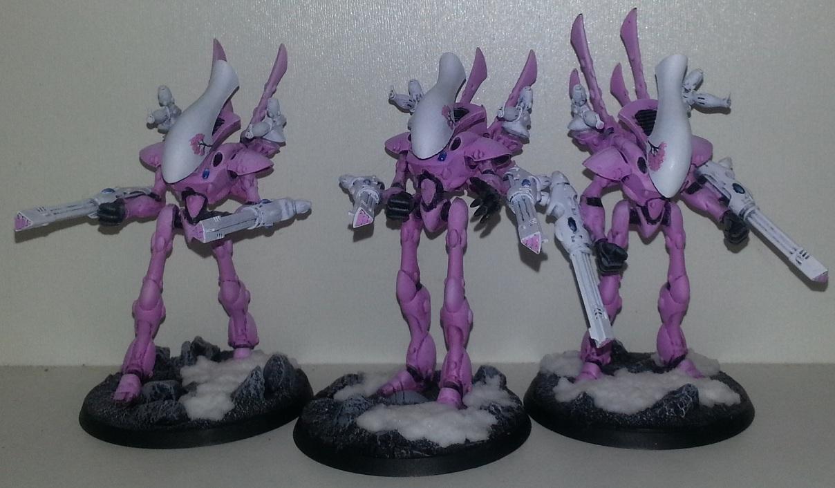 Eldar, Pink, Wraithlord 1-3