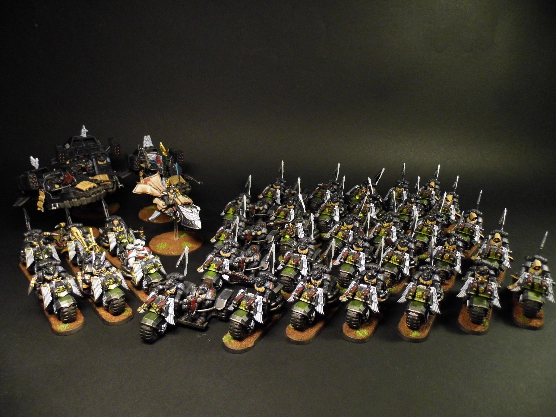 This is our studio Ravenwing army very copmetetive in it's time. I loved playing with it