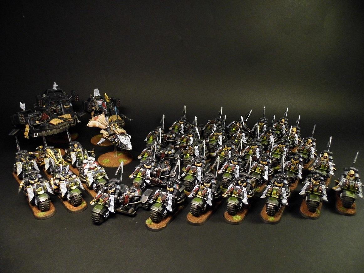 This is our studio Ravenwing army very copmetetive in it's time. I loved playing with it