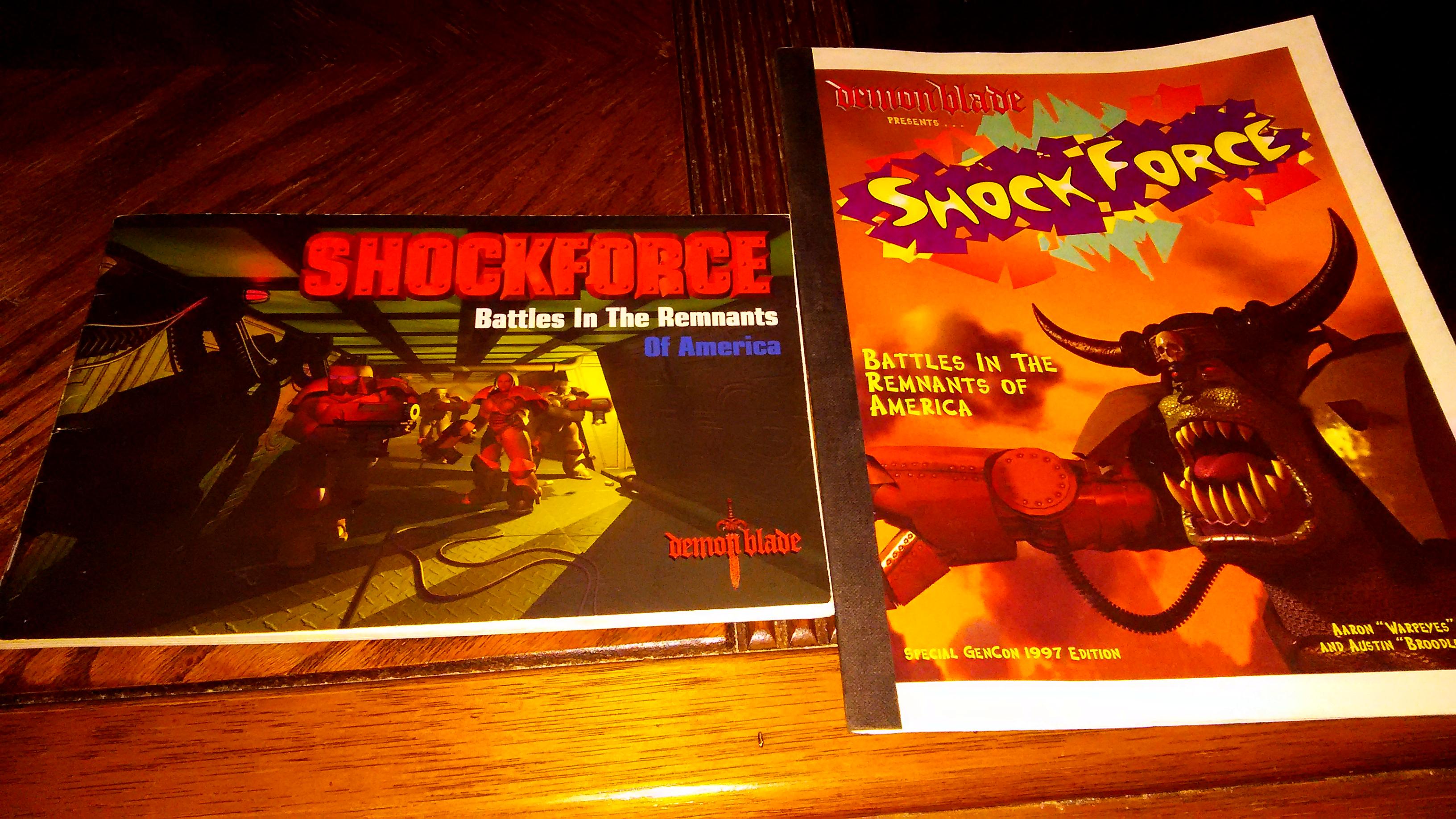 shockforce rules beta and 1st ed